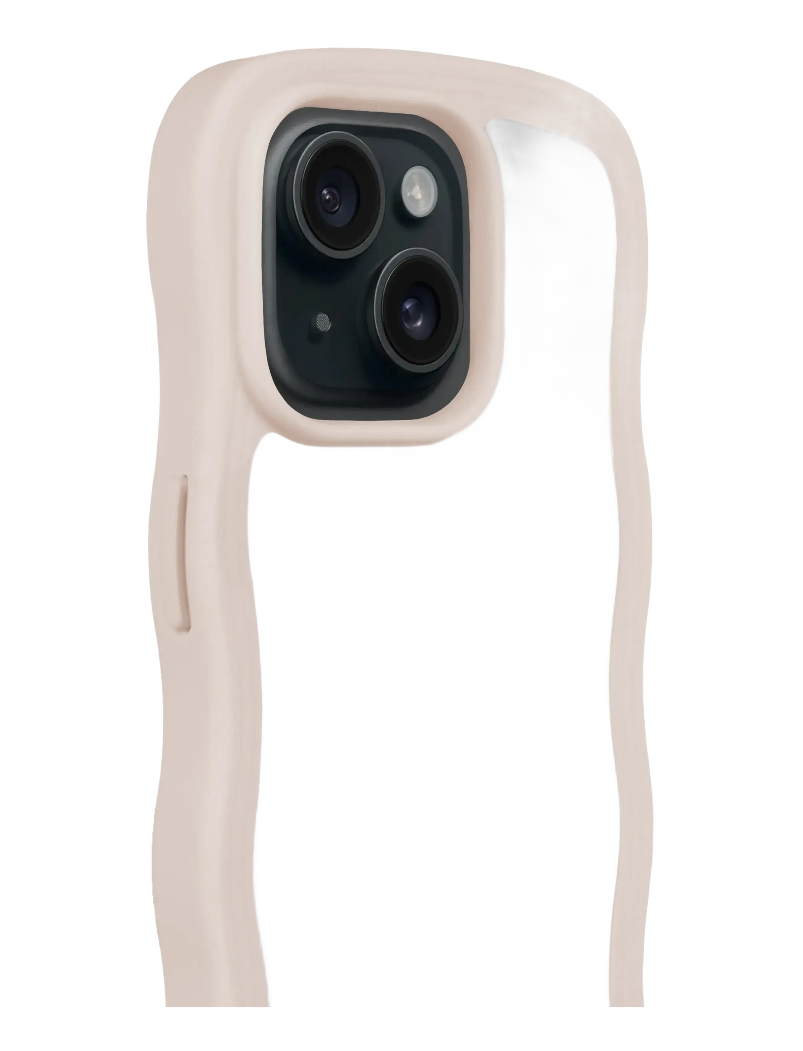 Holdit - Wavy Case iPhone Light Beige/Mirror - laveste priser - light beige/mirror - 3