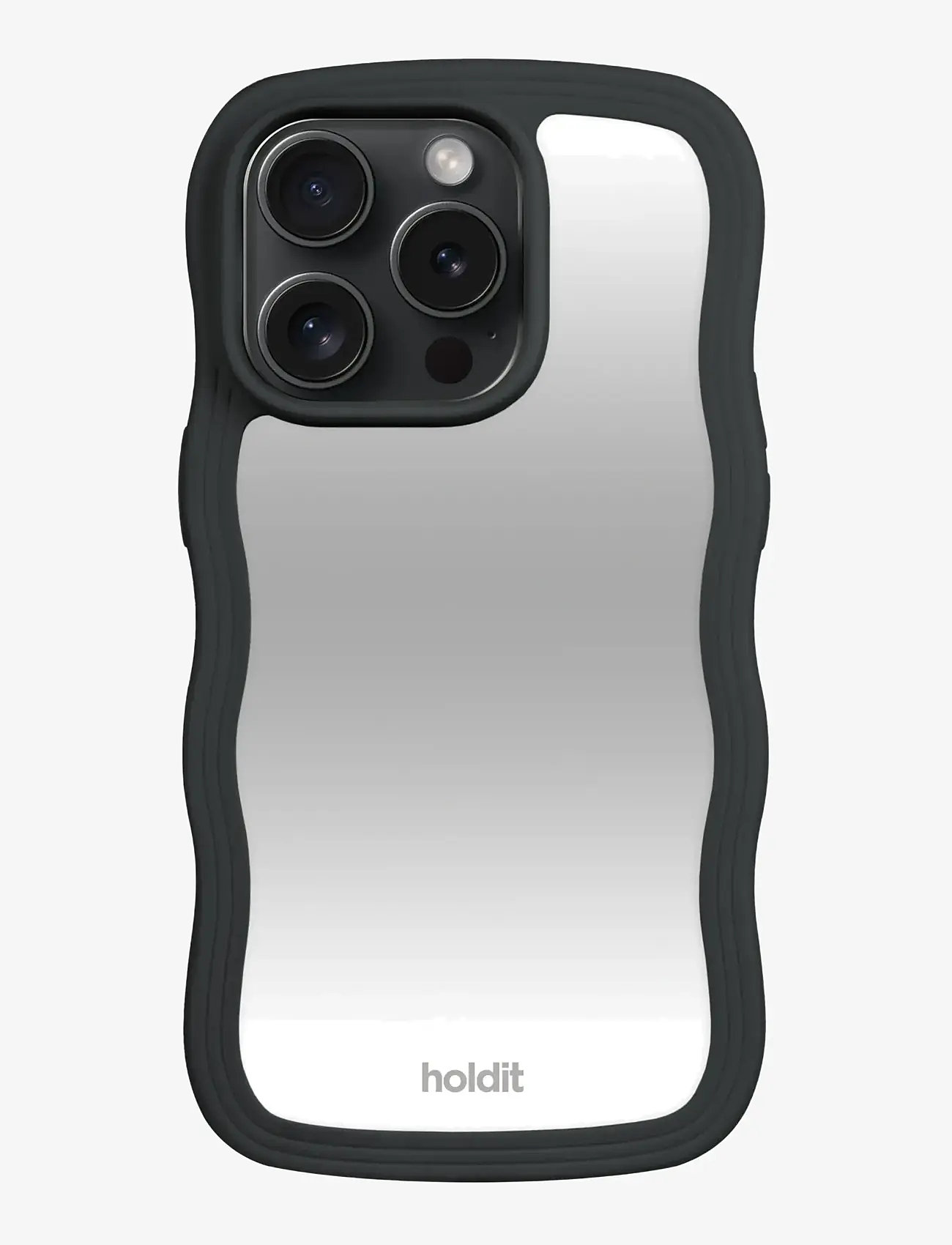 Holdit - Wavy Case iPhone Black/Mirror - laveste priser - black/mirror - 0