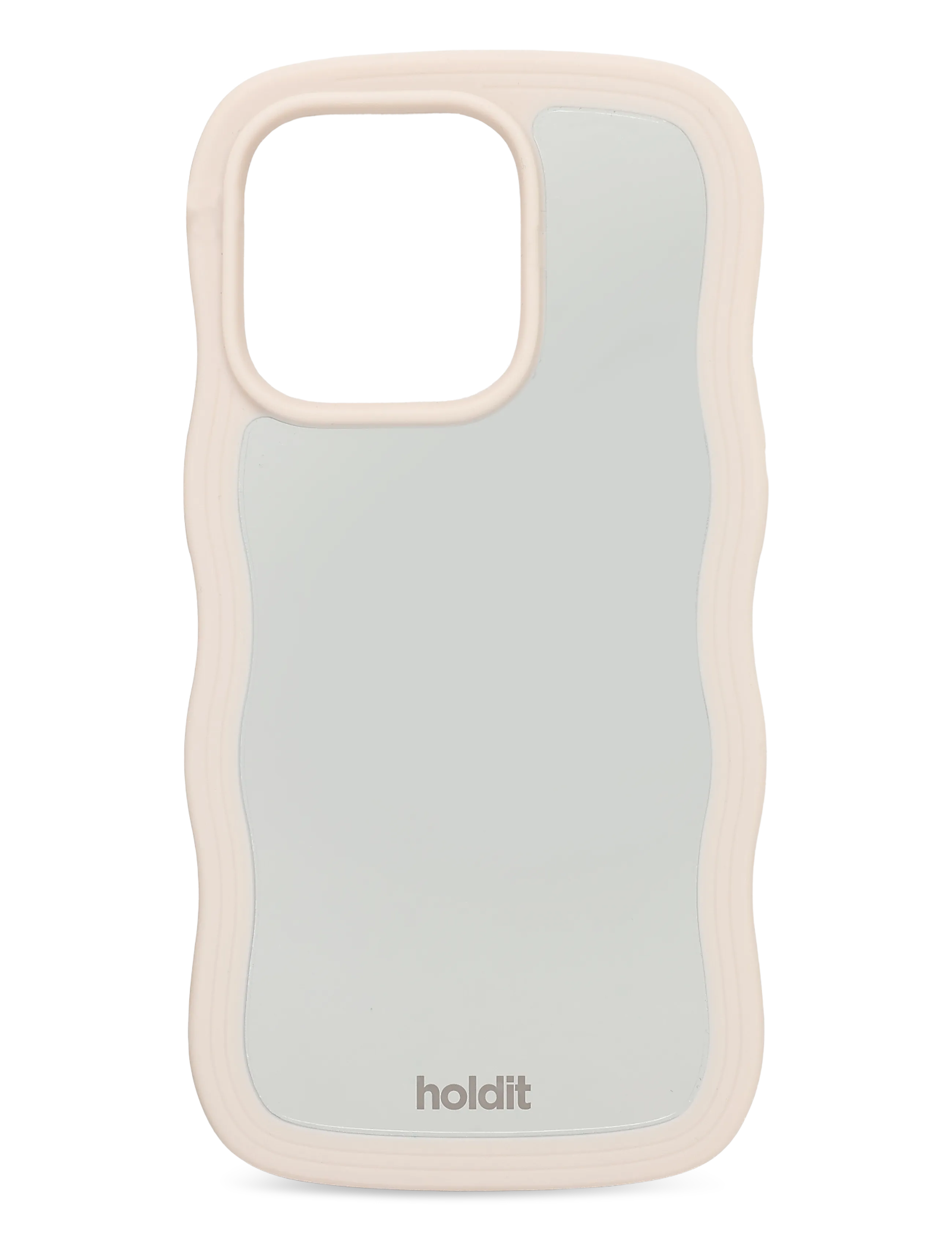 HOLDIT Wavy Case Iphone Hell Beige/Mirror Beige - IPHONE 14PRO - Damen