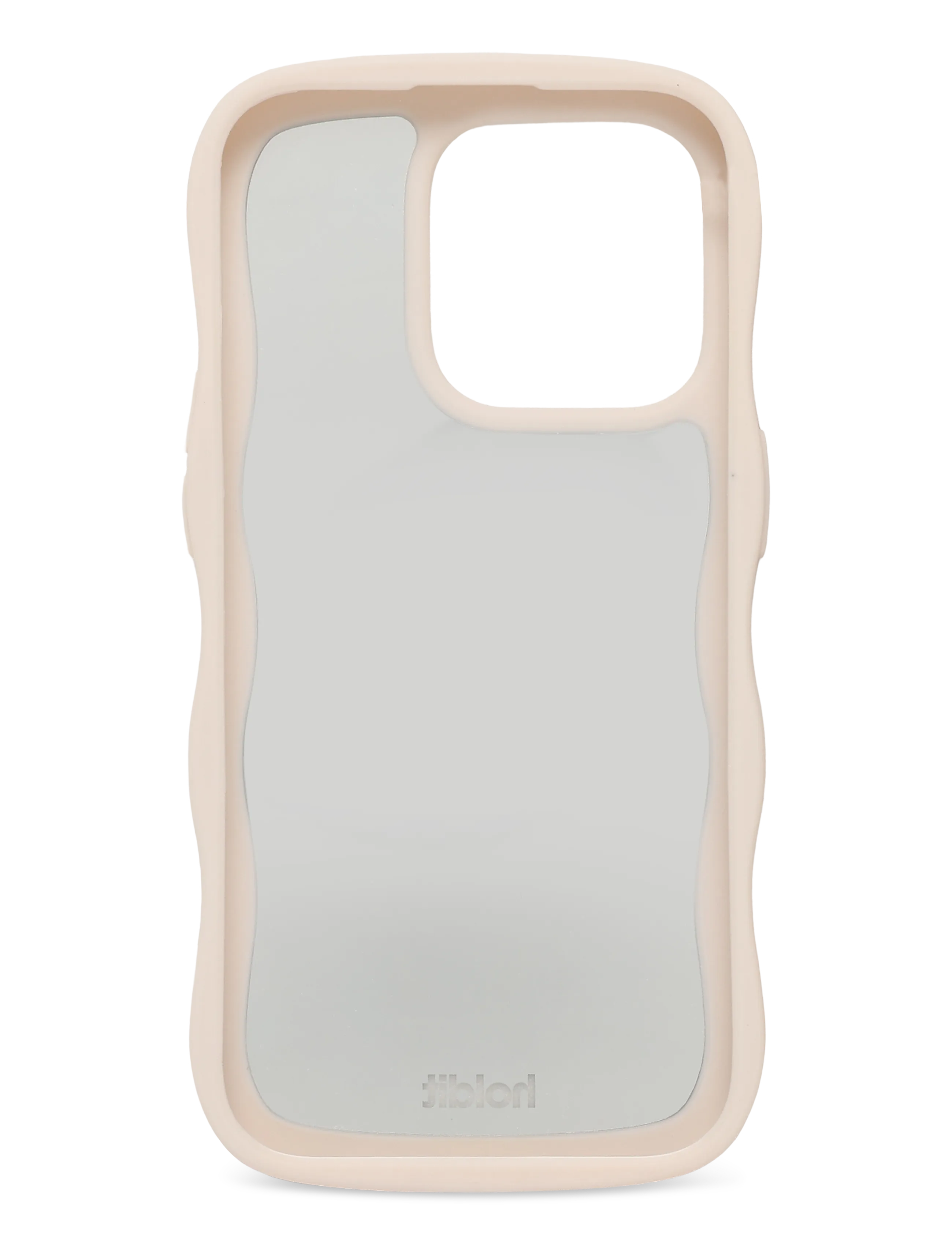 Holdit - Wavy Case iPhone Light Beige/Mirror - laveste priser - light beige/mirror - 1
