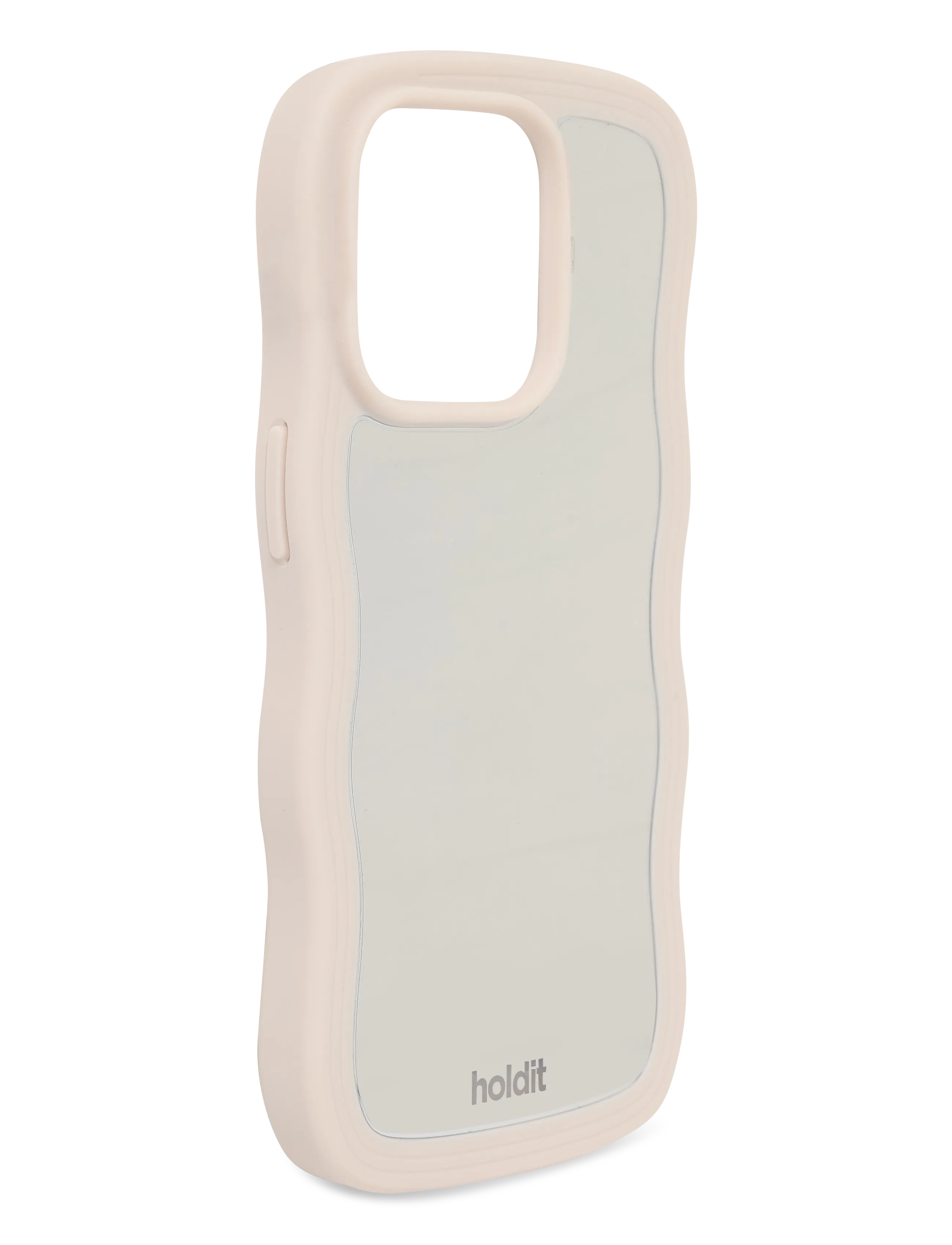 Holdit - Wavy Case iPhone Light Beige/Mirror - laveste priser - light beige/mirror - 2