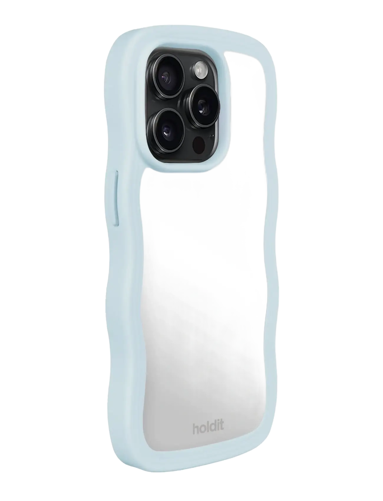 Holdit - Wavy Case iPhone Mineral Blue/Mirror - laveste priser - mineral blue/mirror - 1