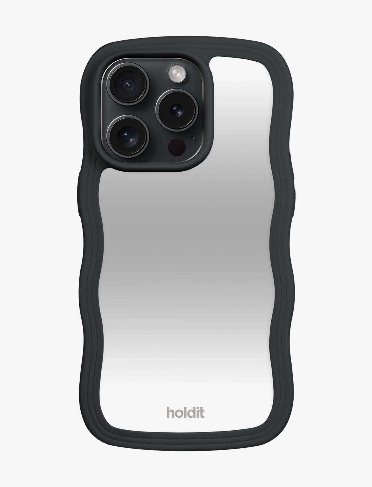 HOLDIT Wavy Case Iphone Schwarz/Mirror Schwarz - IPHONE 15PRO - Damen
