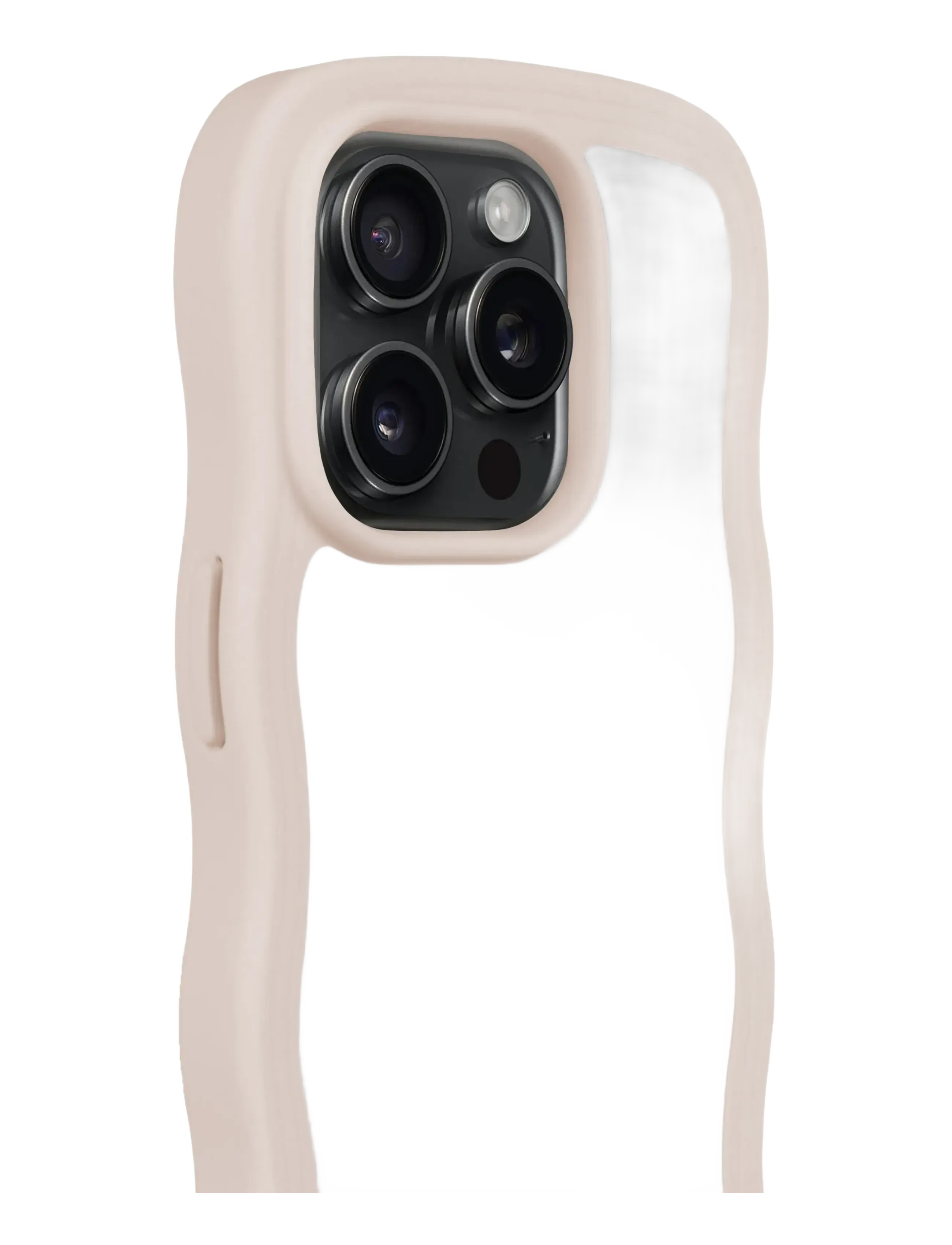 Holdit - Wavy Case iPhone Light Beige/Mirror - laveste priser - light beige/mirror - 3