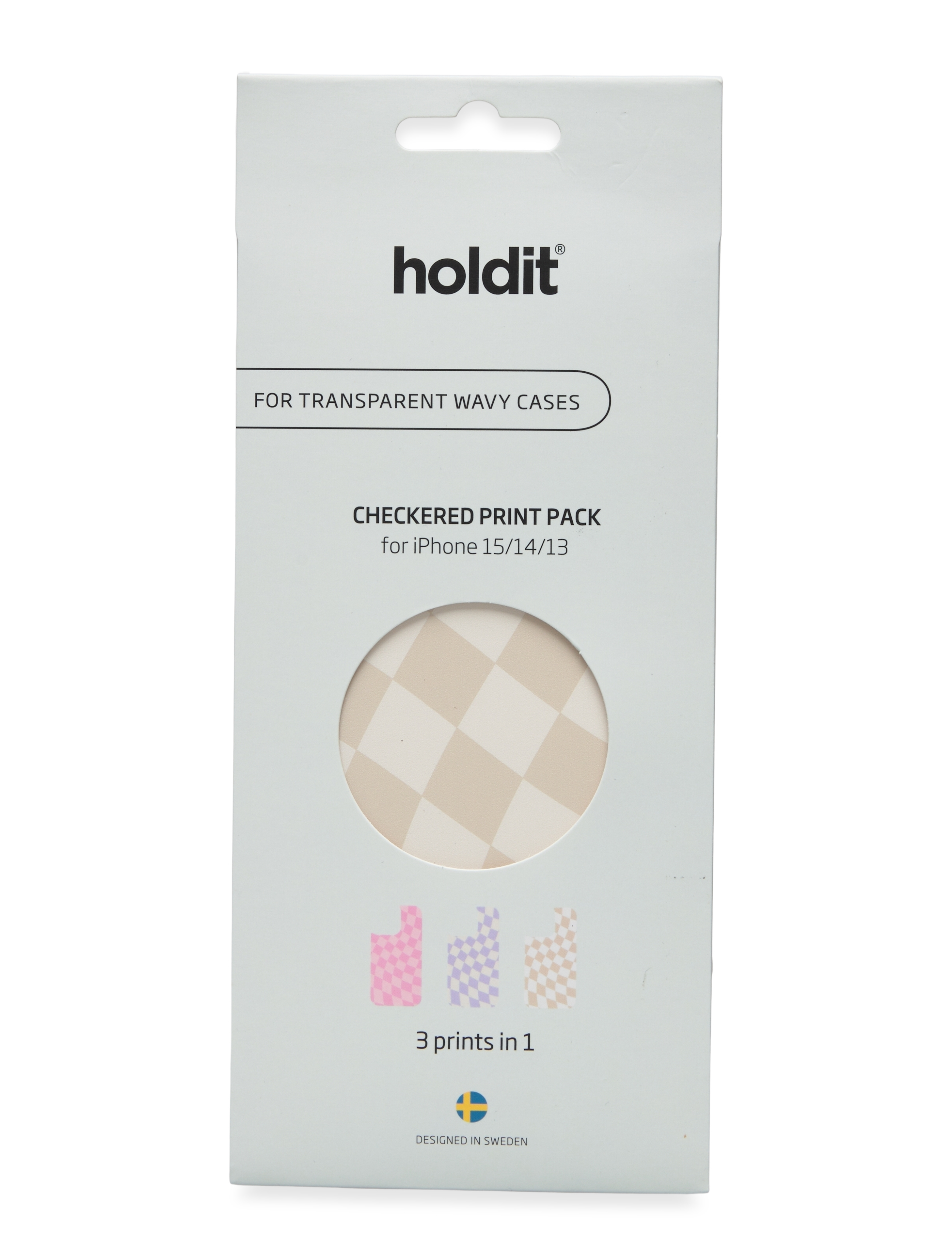Holdit Print Pack Checkered, IPHONE 15-14-13, Multi/patterned, Mobile Accessories-covers > Phone Stickers, Dame