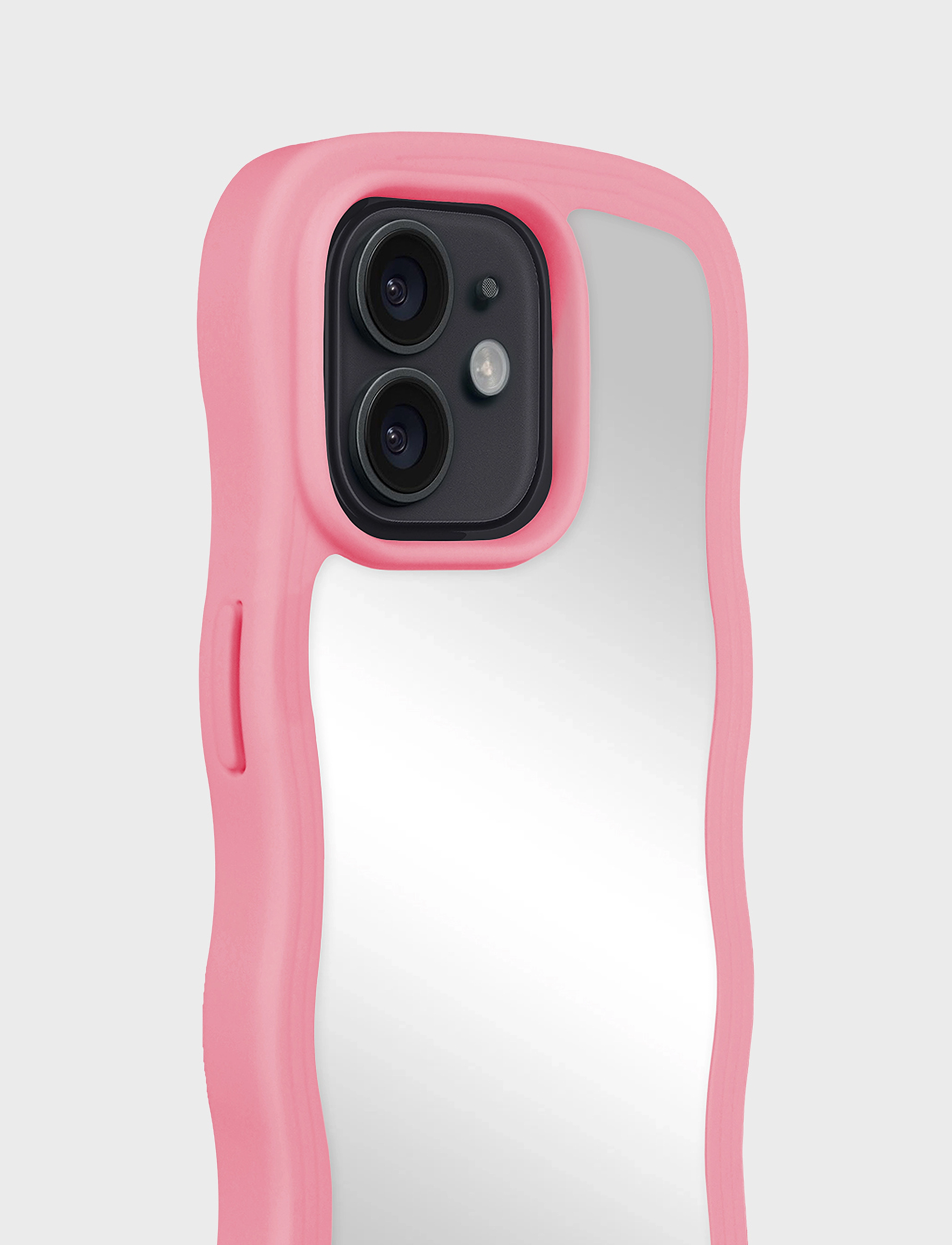 Holdit Wavy Case Rogue Pink/Mirror, Kvinder, Bølget Spejl Mobilcover, Pink, Str: IPHONE 12-12PRO