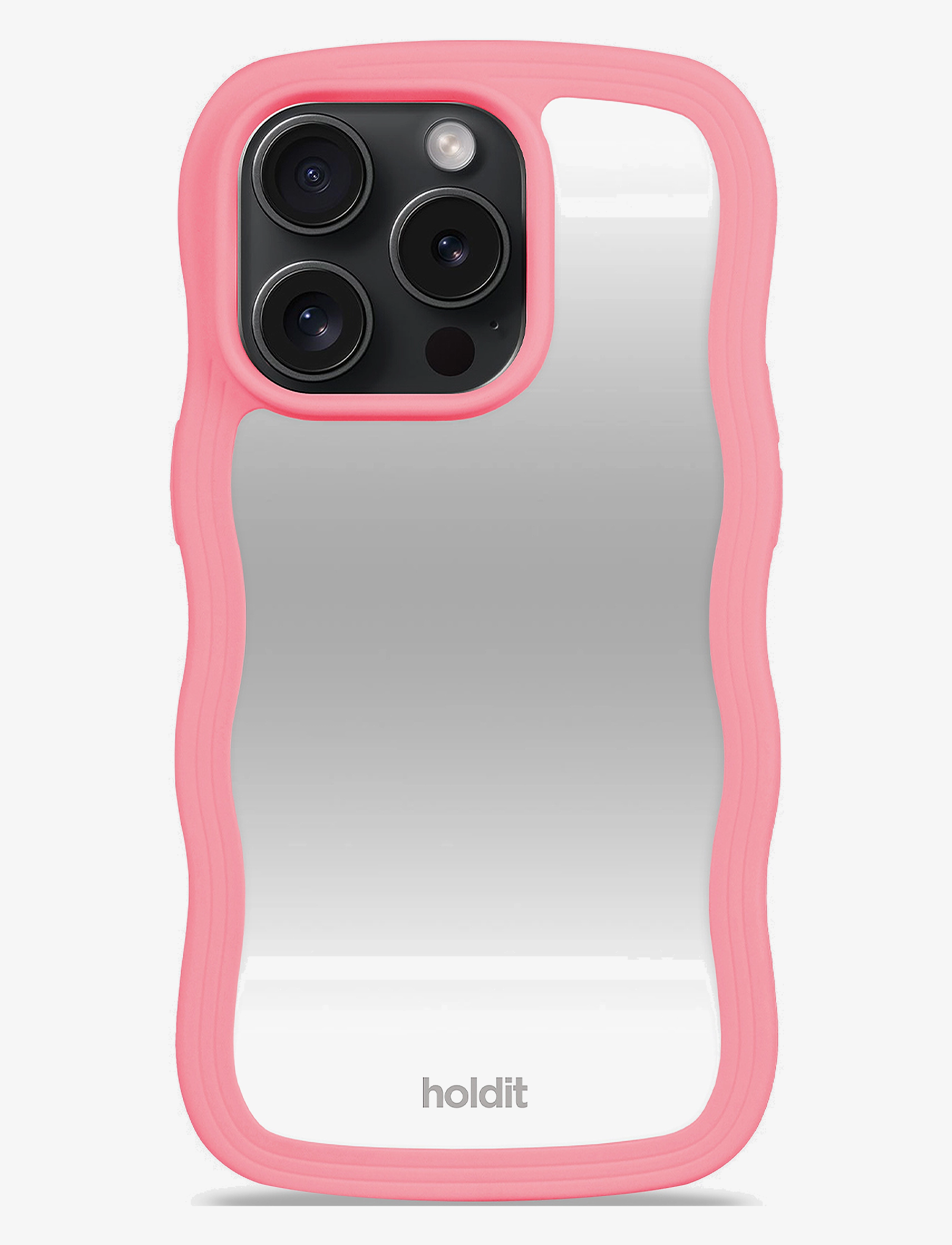 HOLDIT Wavy Case Iphone Rogue Pink/Mirror Pink - IPHONE 15PRO - Damen