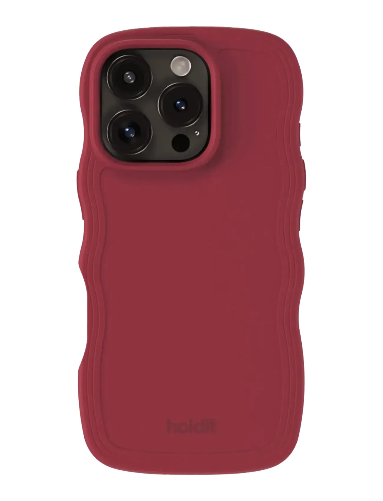 Holdit Wavy Case Red Velvet - Accessoarer - RED VELVET / burgundy