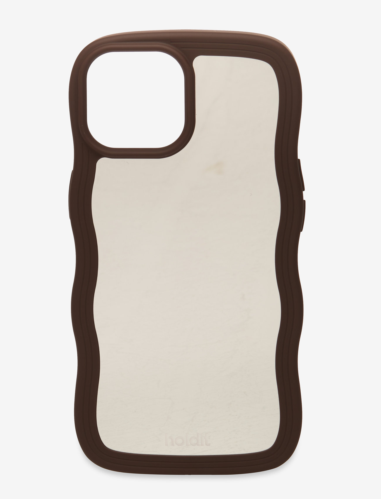 Holdit - Wavy Case iPhone Chocolate/Mirror - laveste priser - chocolate/mirror - 0