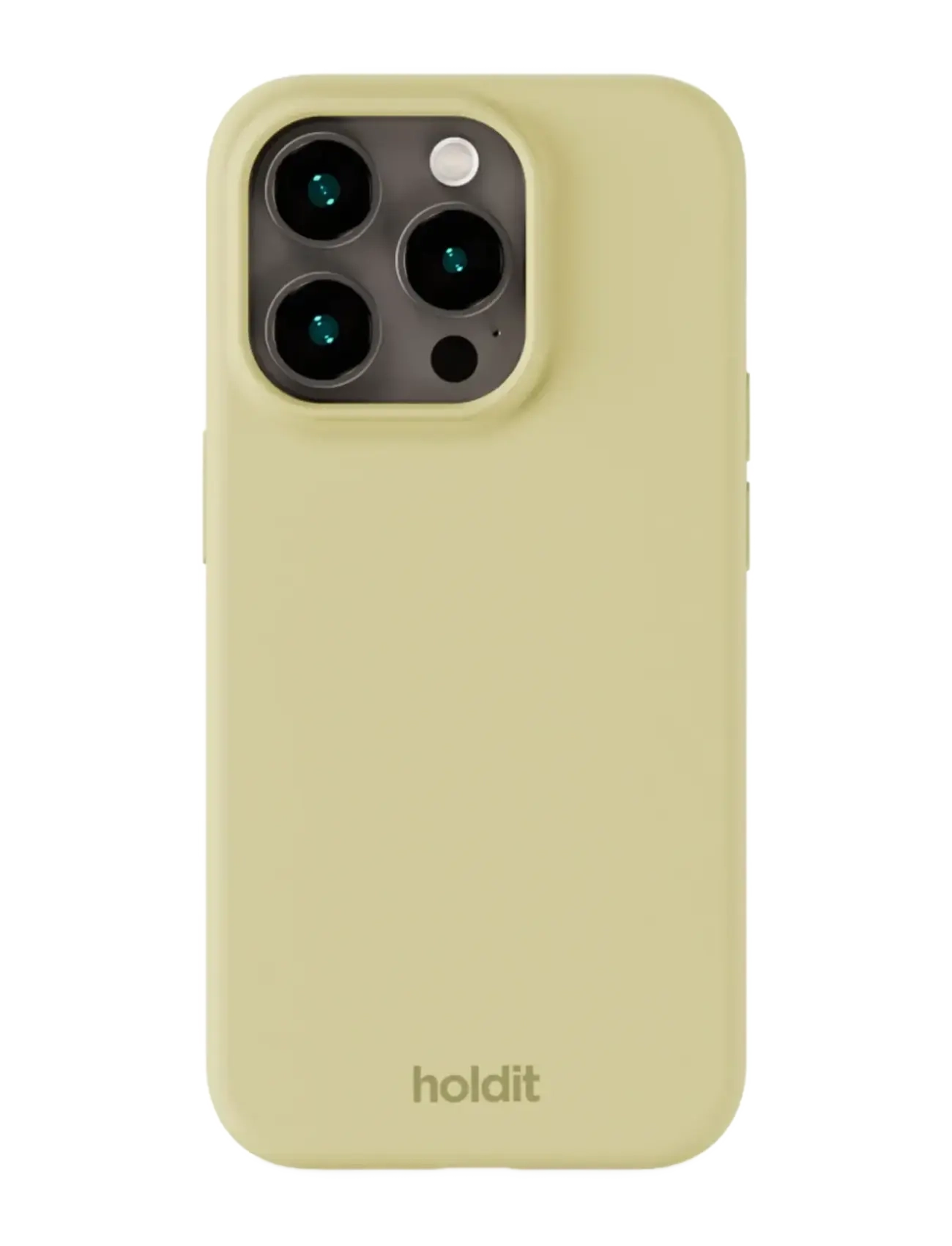 Holdit Silicone Case iPhone 15 Pro Max - Mobil accessories - BISCOTTI / yellow