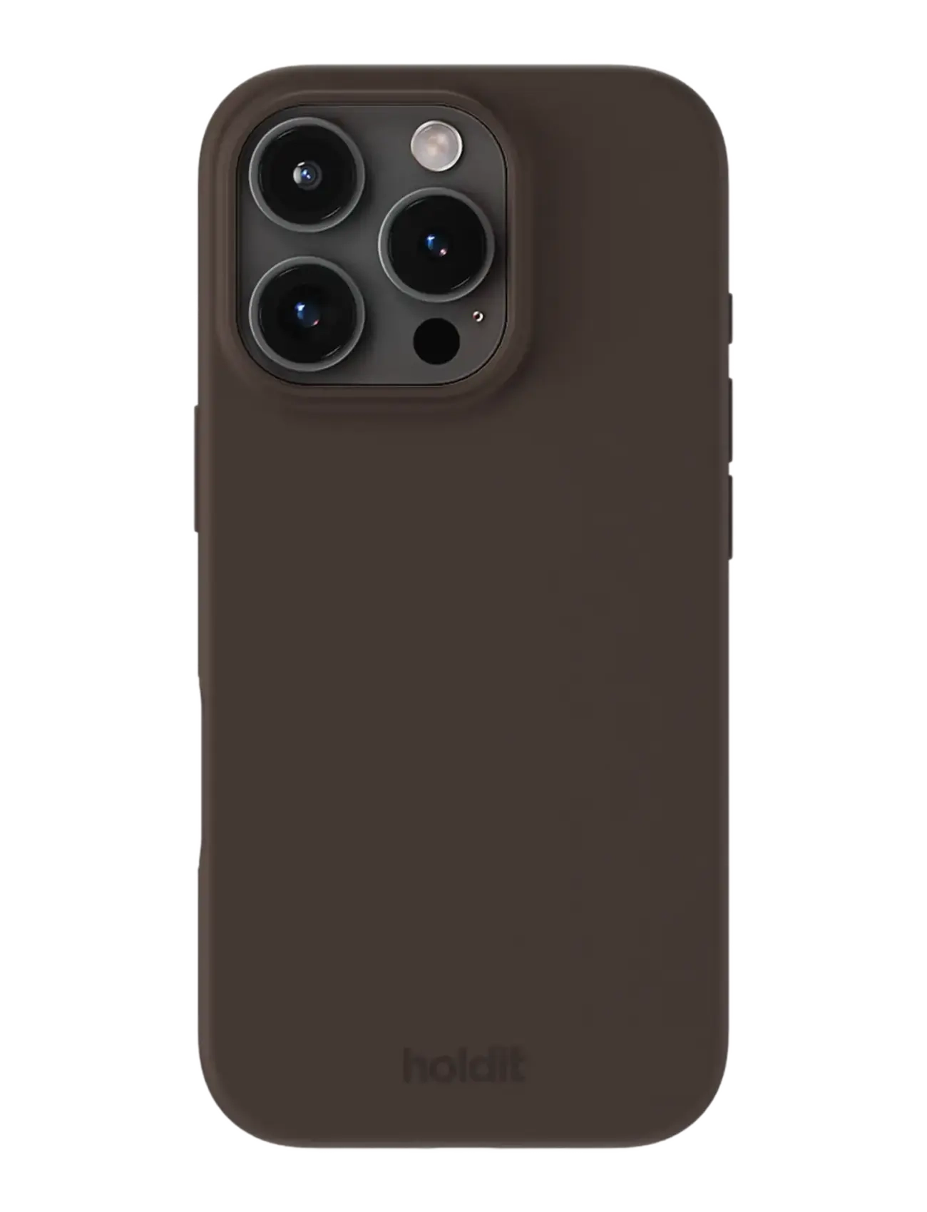 Holdit Silicone Case iPhone 16 Pro Max - Põhirõivad - CHOCOLATE / brown