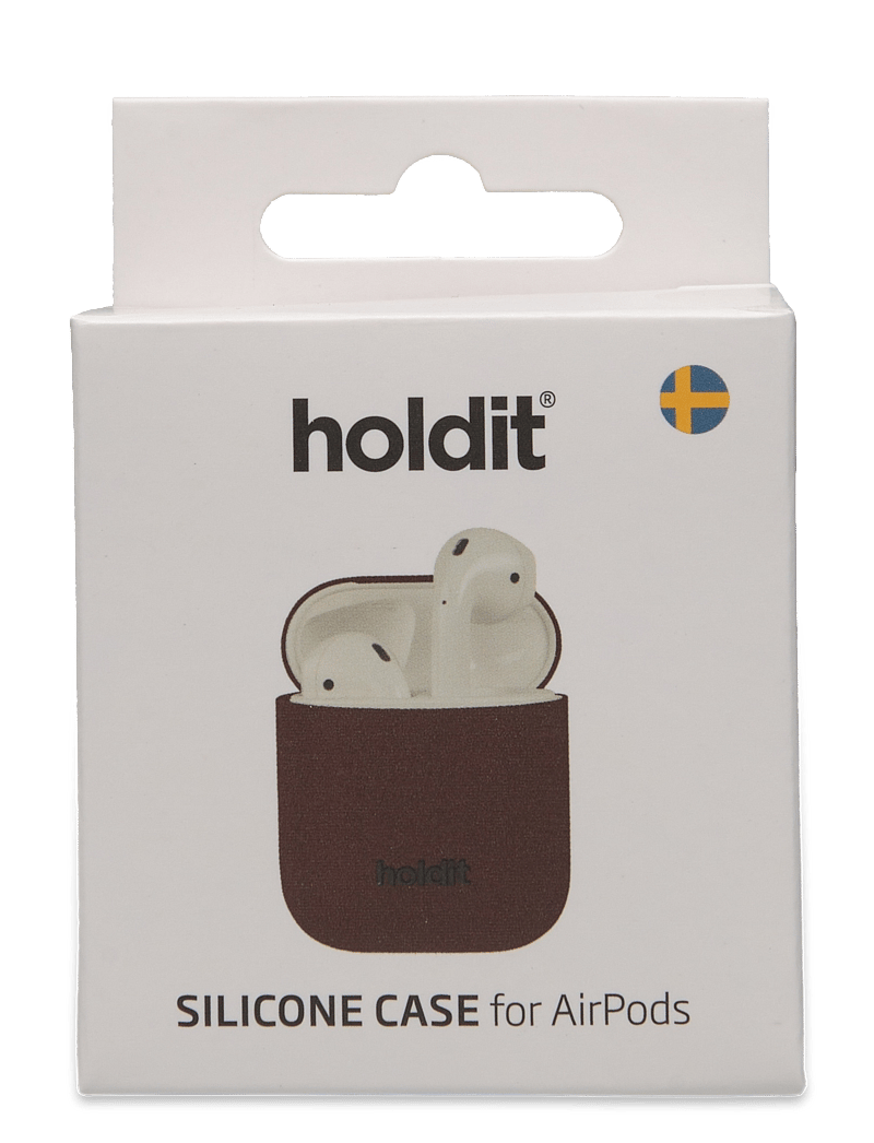 Holdit - Silicone Case Airpods 1&2 - airpods-skal - chocolate - 2