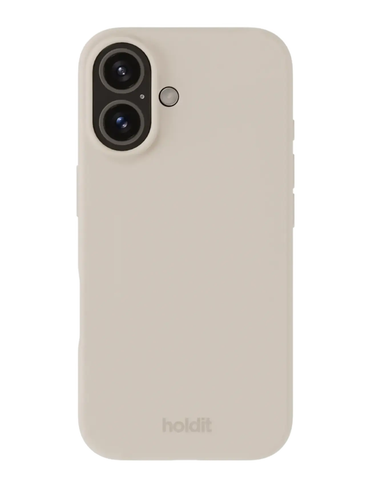 Holdit Silicone Case iPhone 16 - Põhirõivad - LIGHT BEIGE / beige