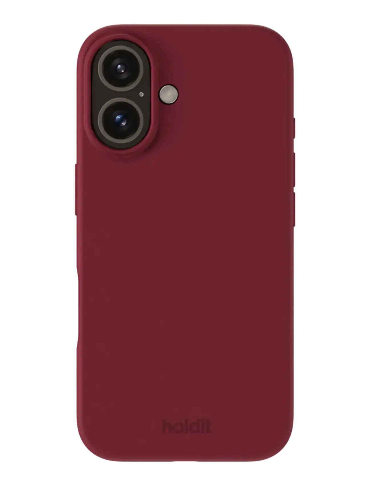 Holdit Silicone Case Red Velvet, Mænd, Silikone Mobilcover, Bordeaux, Str: IPHONE 16