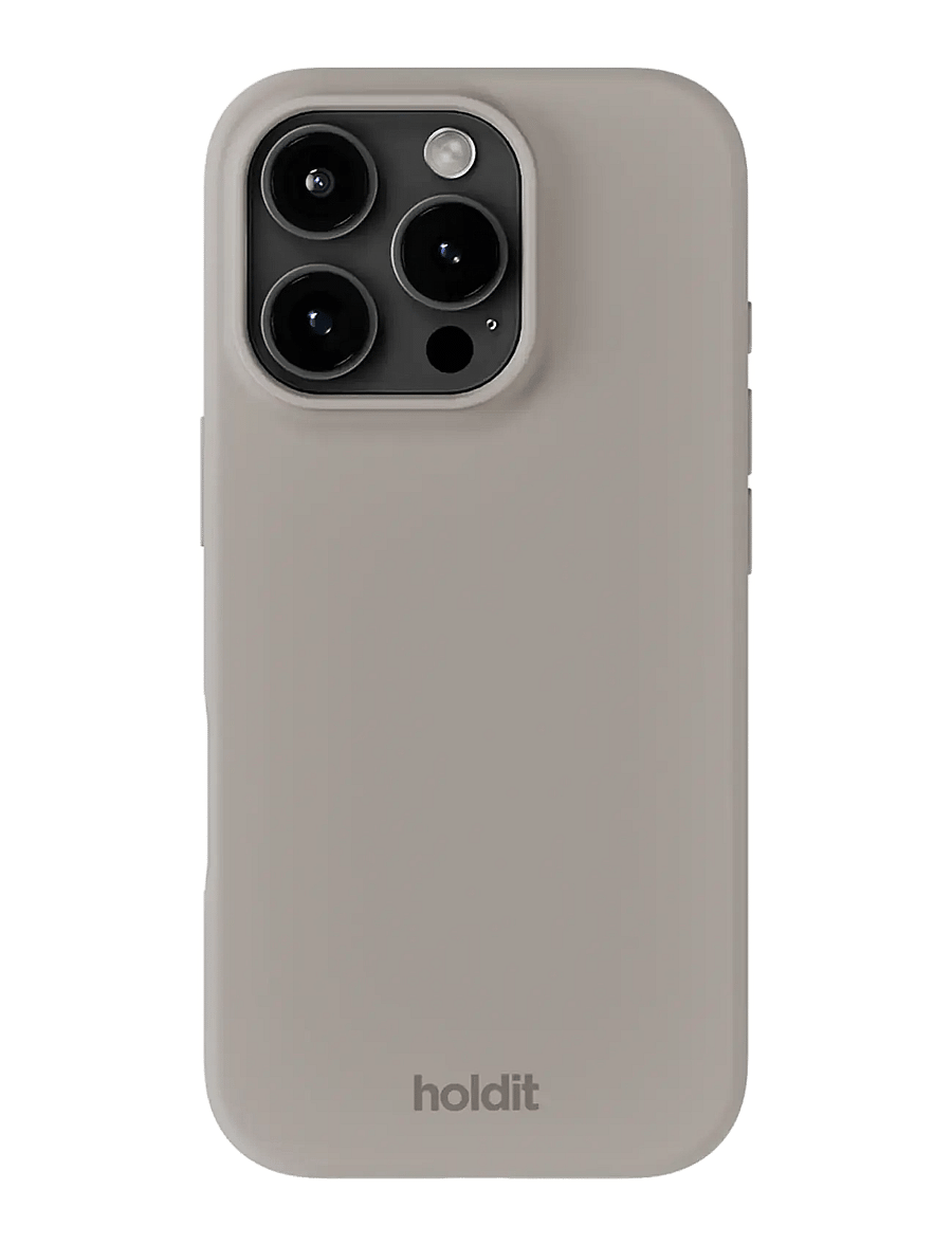 Holdit - Silicone Case iPhone 16 Pro - telefonide ümbrised - taupe - 0