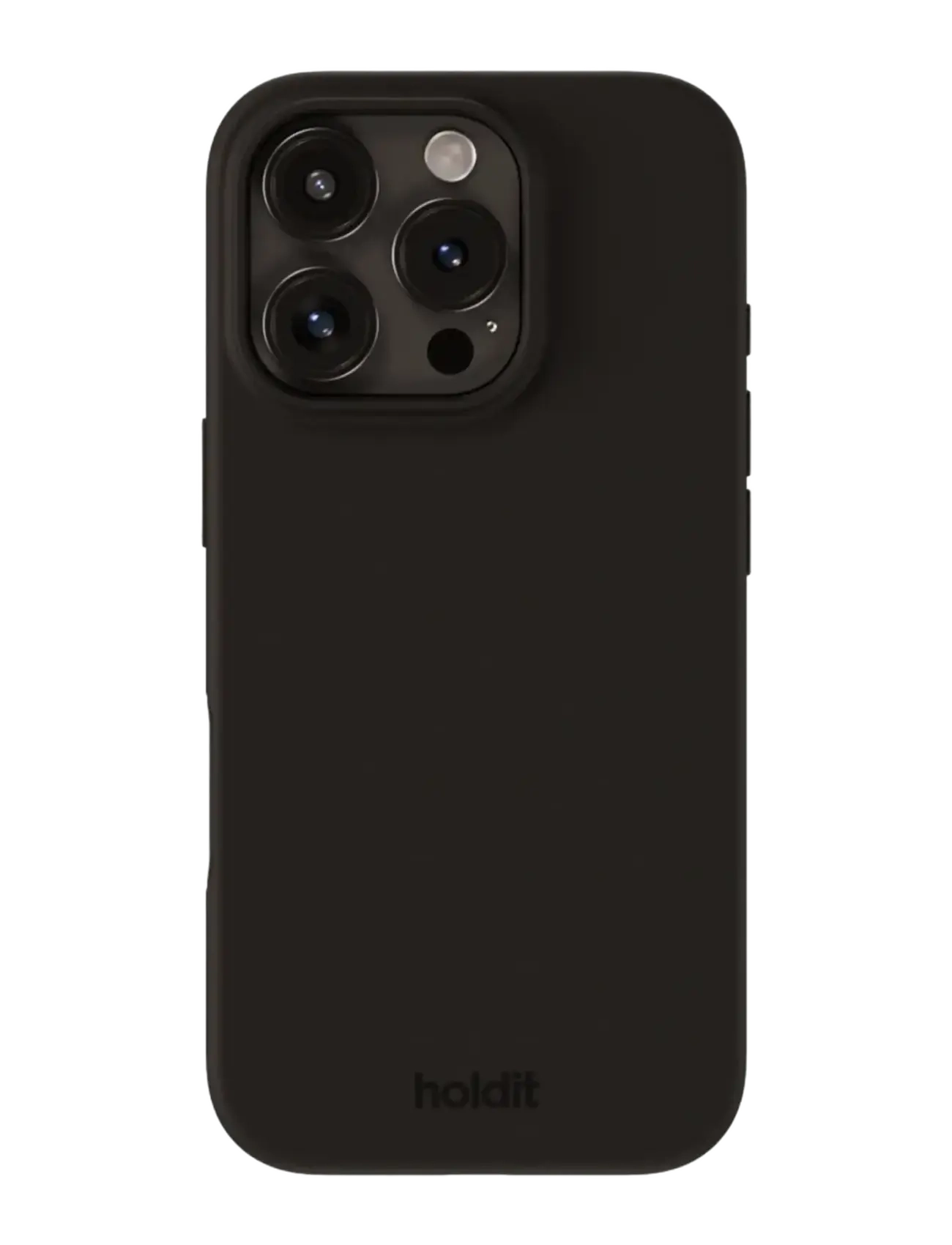Holdit Silicone Case Black, Mænd, Silikone Cover, Sort, Str: IPHONE 16PRO MAX