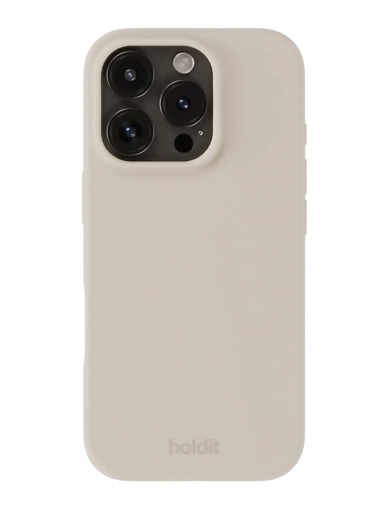 Holdit Silicone Case iPhone 16 Pro Max - Põhirõivad - LIGHT BEIGE / beige
