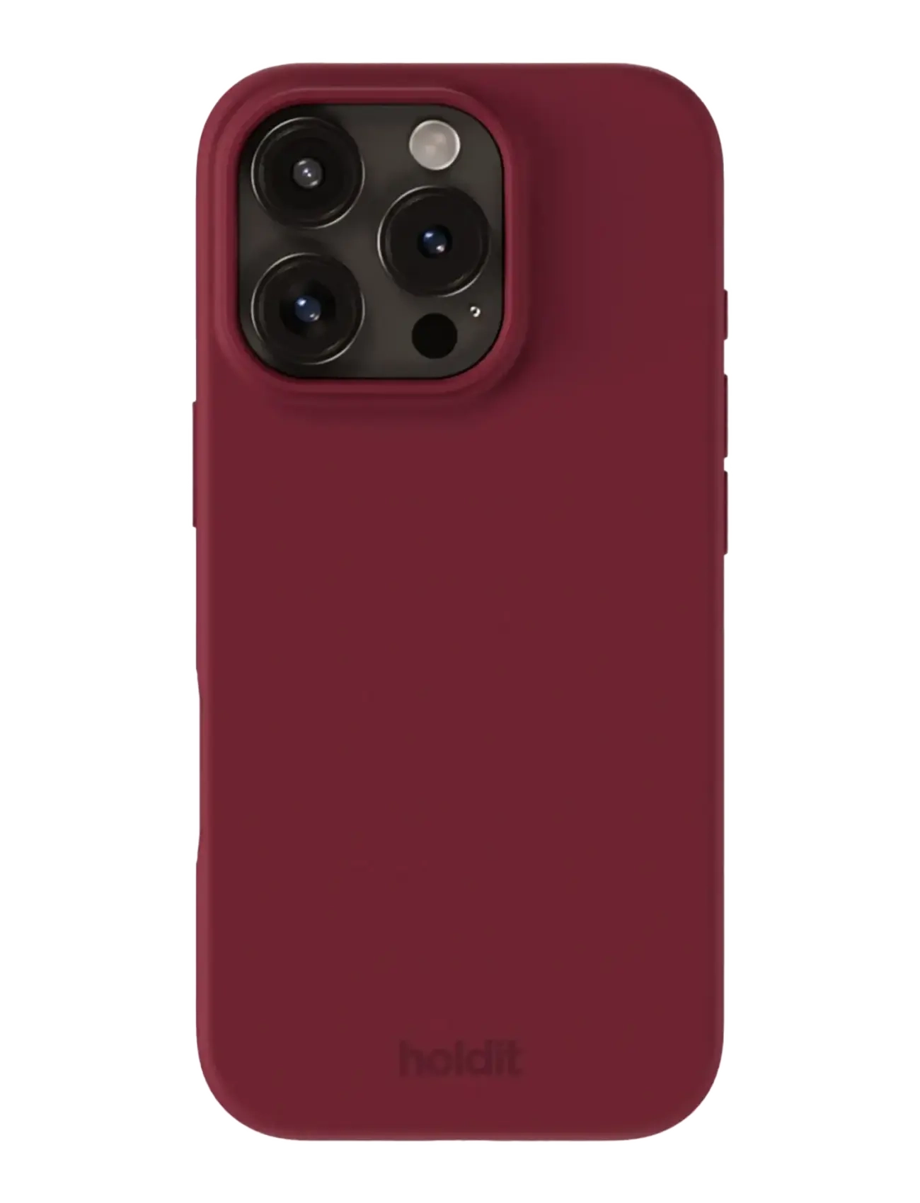 Holdit Silicone Case Red Velvet, IPHONE 16PRO MAX, Mobile Accessories-covers, Burgunderrot - Phone Cases, Frauen
