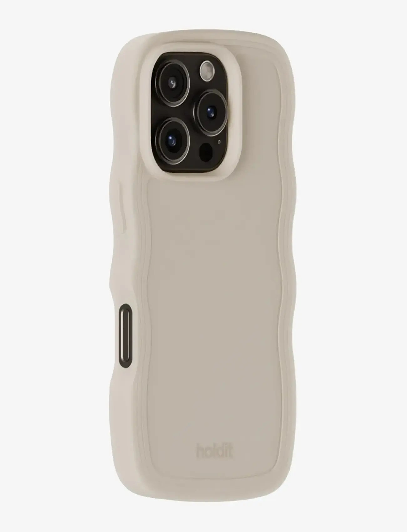 Holdit - Wavy Case Light Beige - mobilcovers - light beige - 1