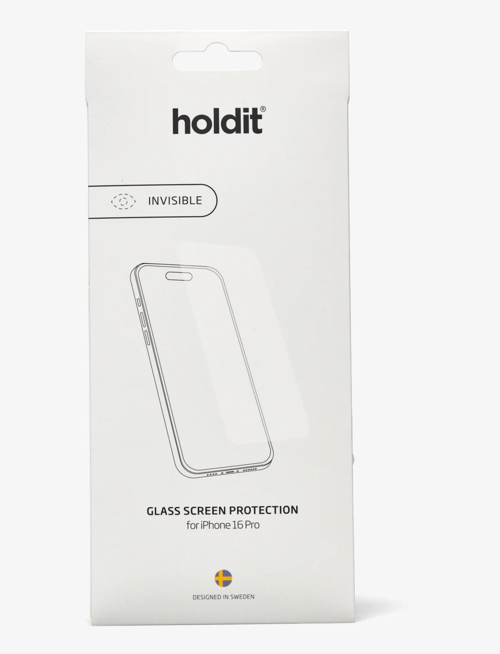 Holdit - Screen Protector iPhone16 Pro - skärmskydd - transparent - 0