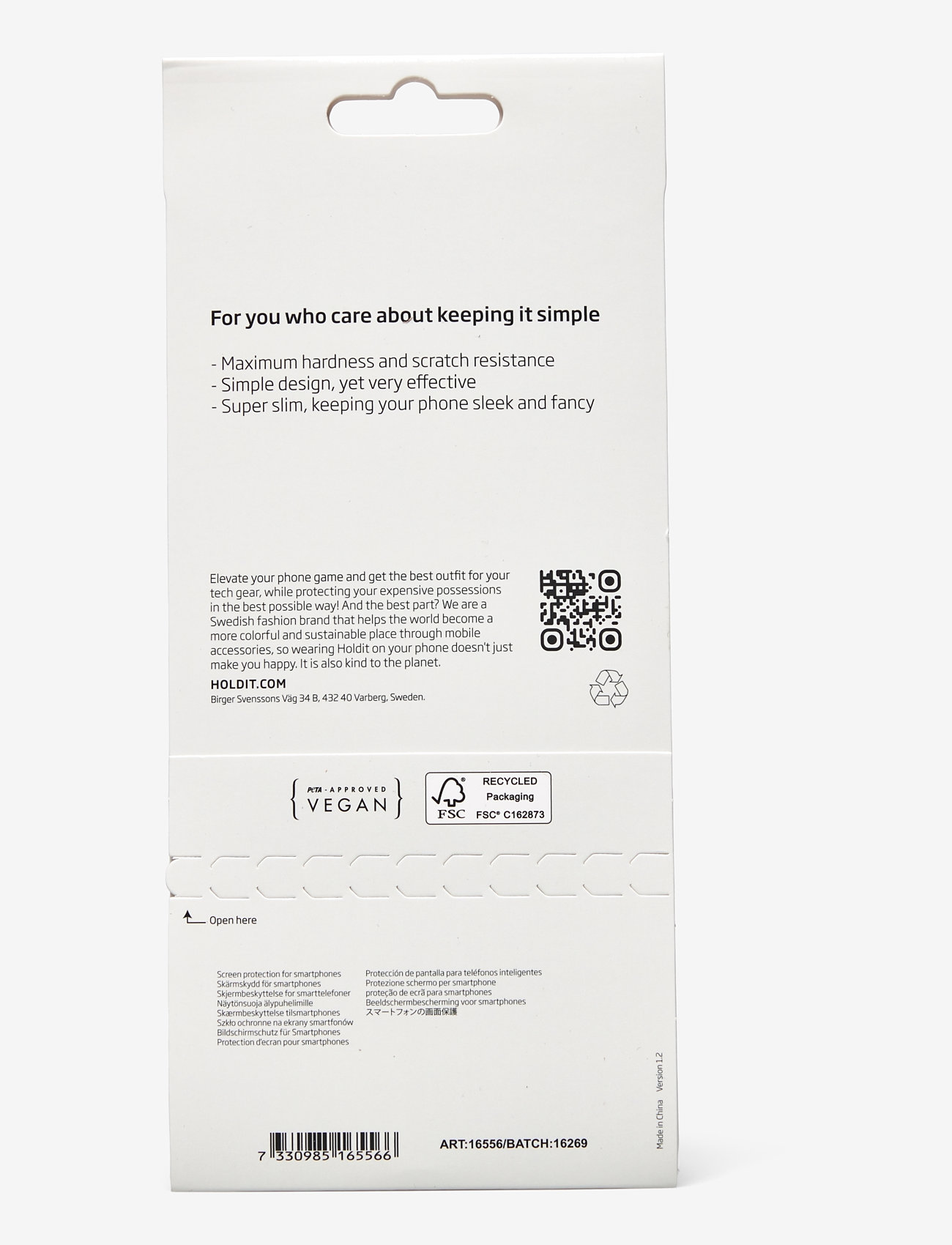 Holdit - Screen Protector iPhone16 Pro - transparent - 1