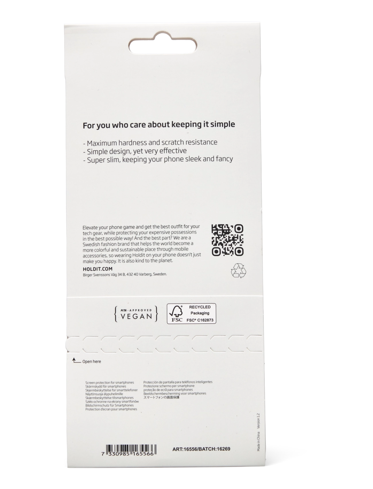 Holdit - Screen Protector iPhone16 Pro - transparent - 1