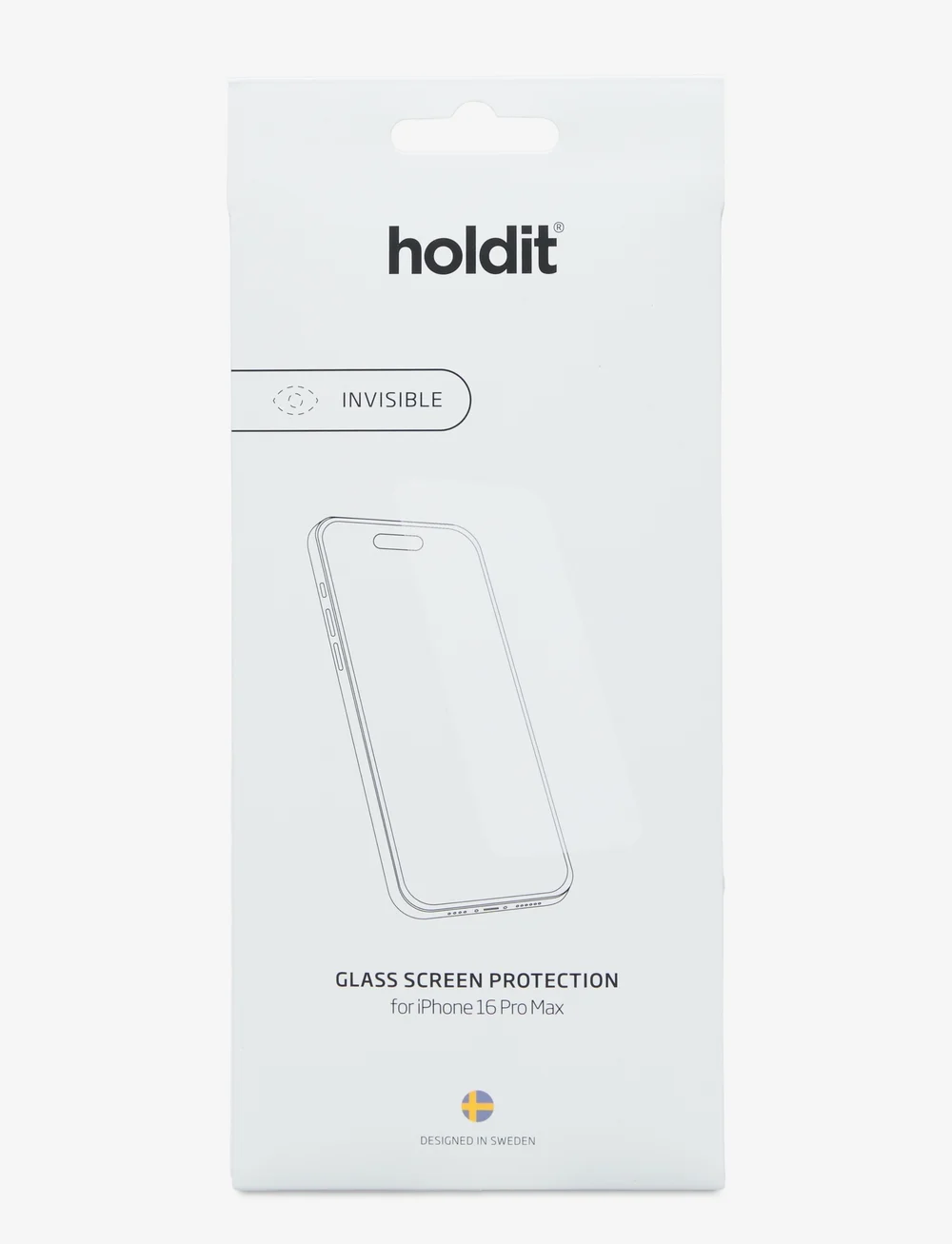 Holdit - Screen Protector Trans iPhone 16 Pro Max - skärmskydd - transparent - 0