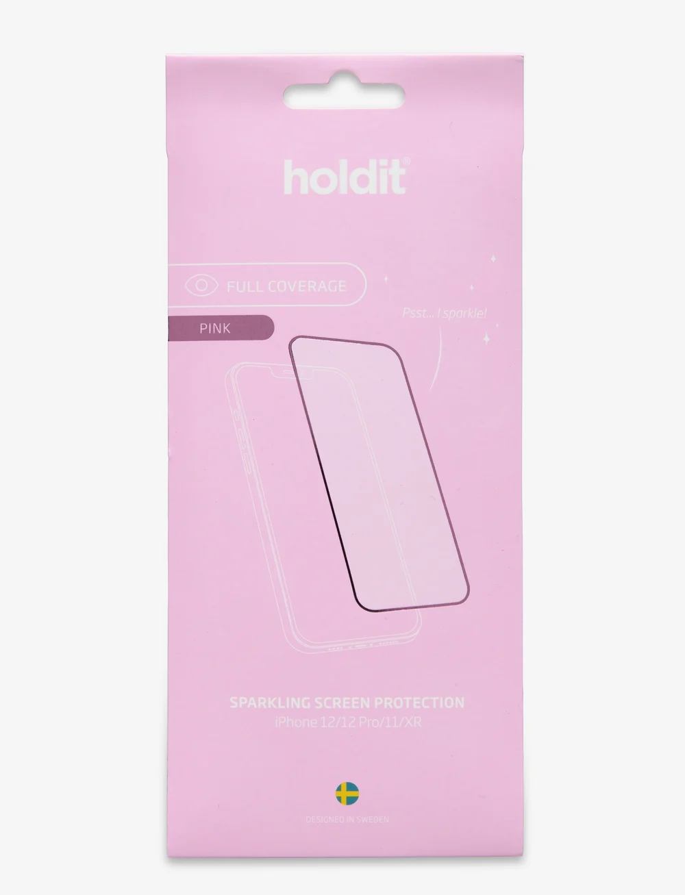 Holdit - Temp Glass Glitter Pink - skärmskydd - glitter pink - 1