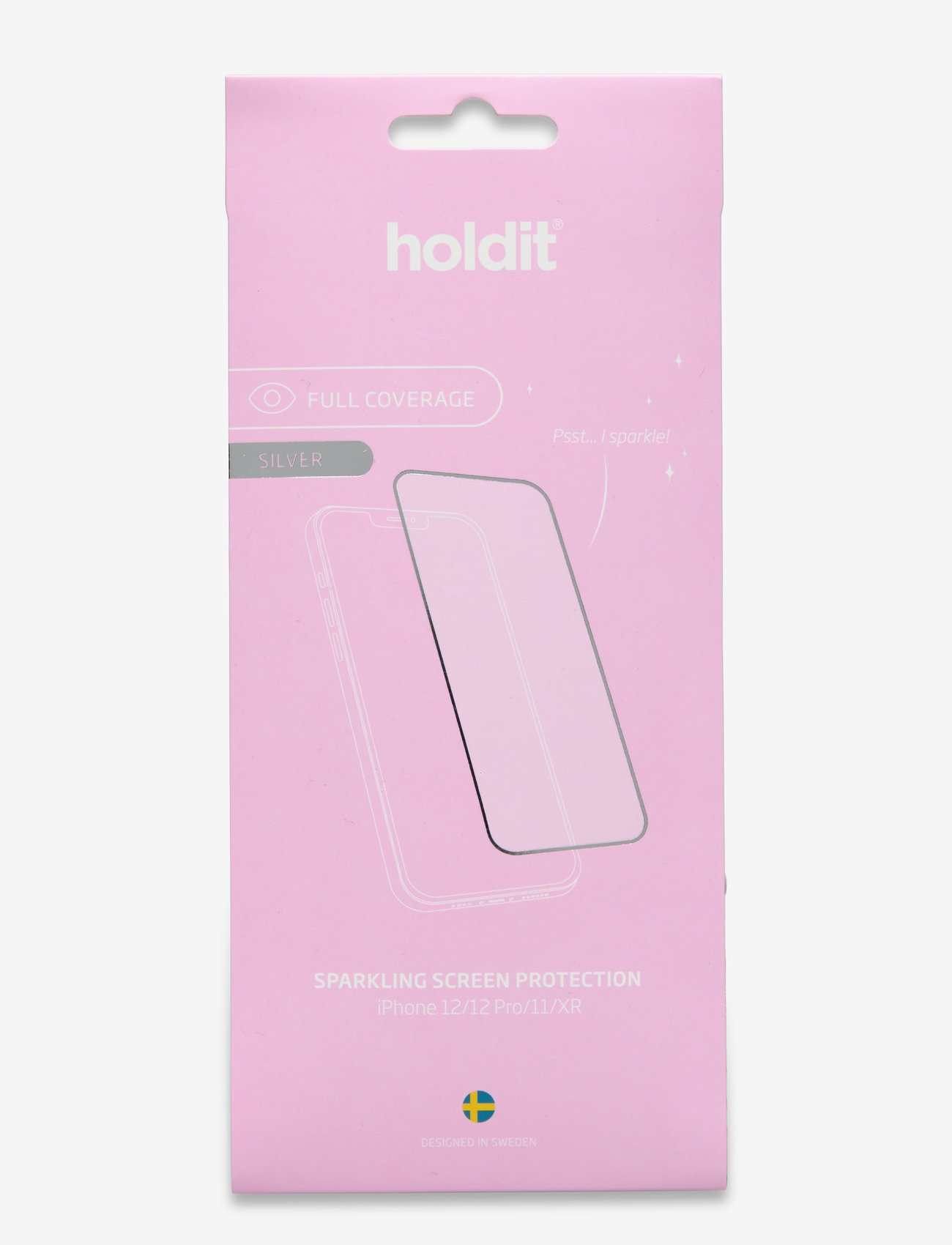 Holdit - Temp Glass Glitter Silver - ekrano apsaugos priemonės - glitter silver - 1