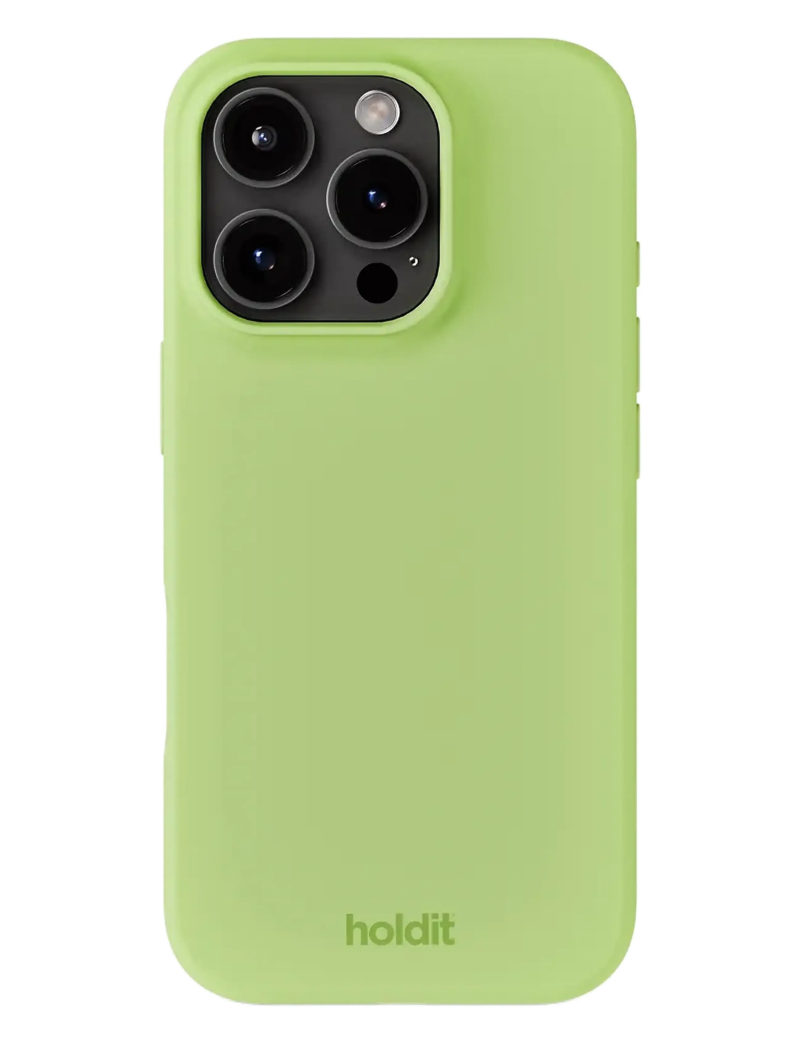 Holdit Silicone Case iPhone 15 - Telefon accessories - MATCHA / green