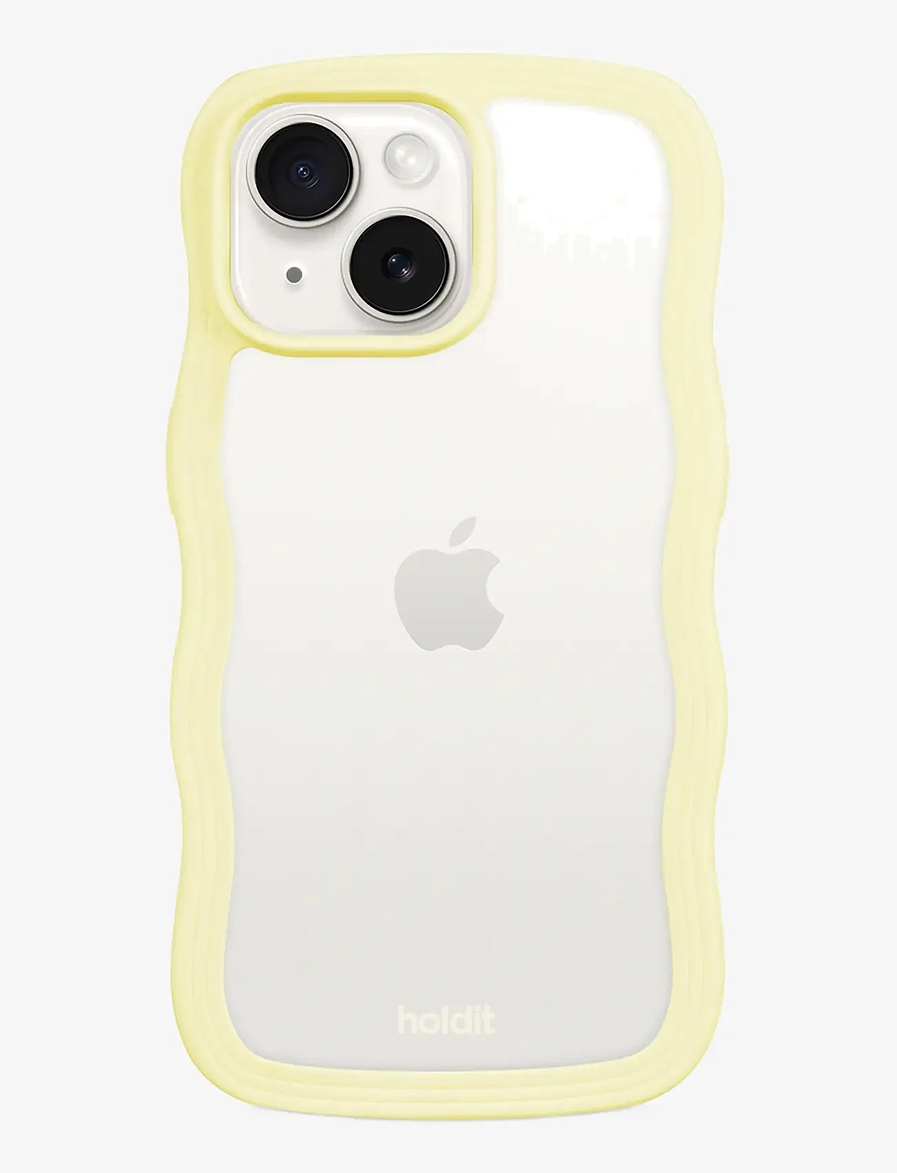 Holdit - Wavy Case iPhone Lemonade/Transparent - laveste priser - lemonade/transparent - 0