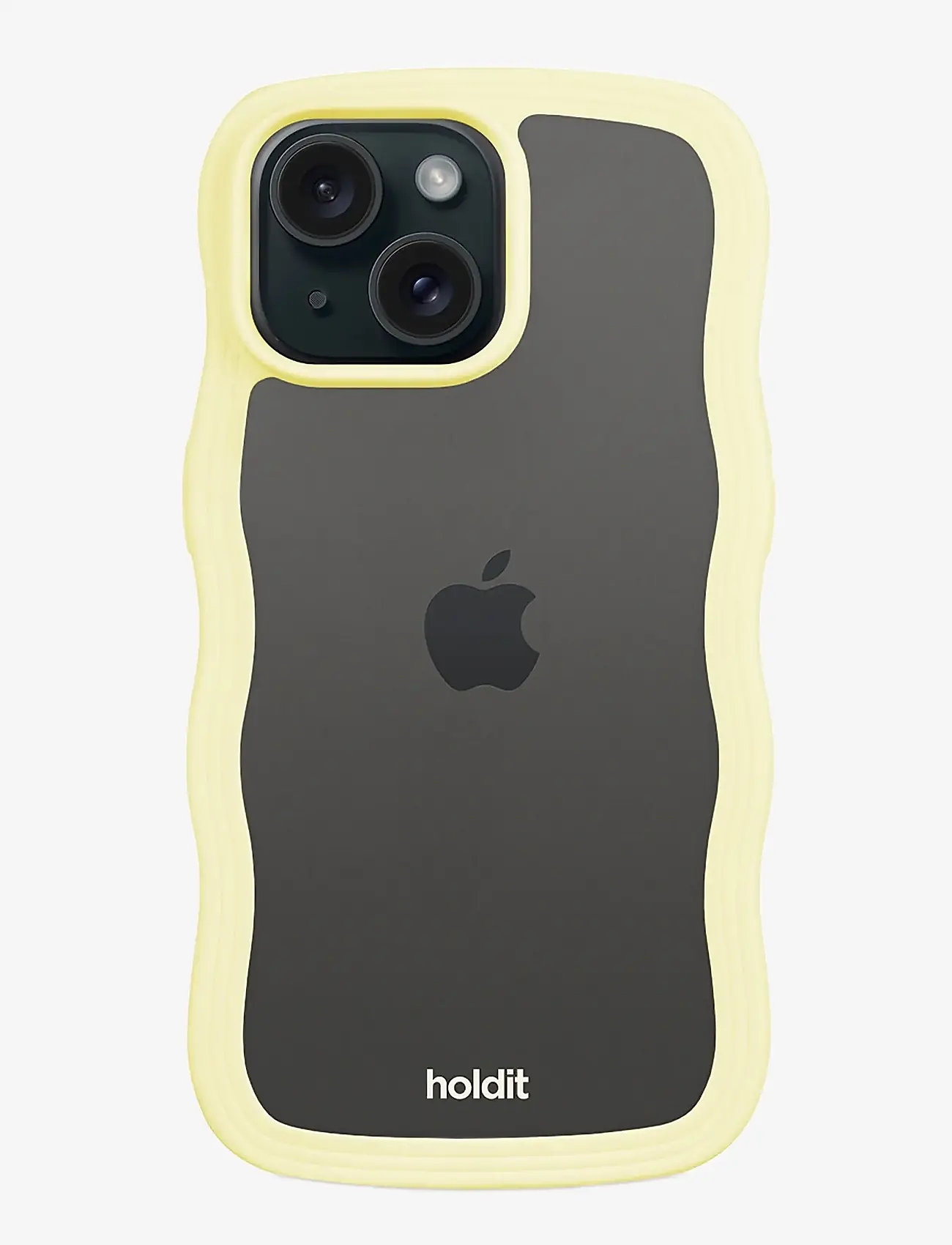 Holdit - Wavy Case iPhone Lemonade/Transparent - laveste priser - lemonade/transparent - 1