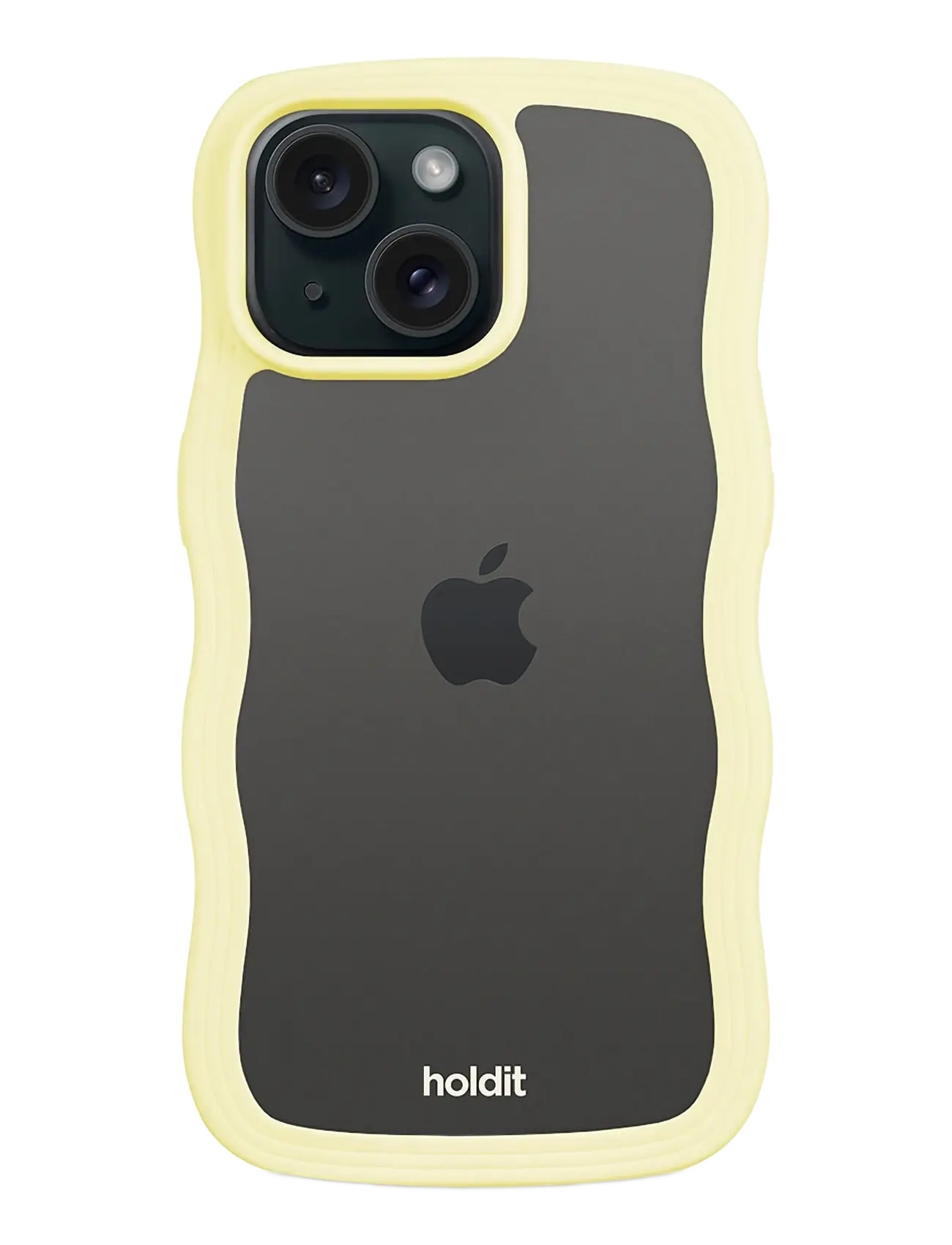 Holdit - Wavy Case iPhone Lemonade/Transparent - laveste priser - lemonade/transparent - 1
