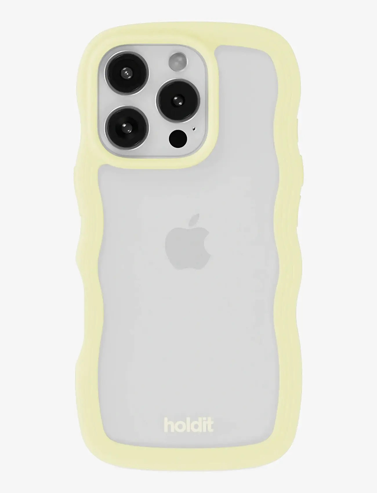 Holdit - Wavy Case iPhone Lemonade/Transparent - laveste priser - lemonade/transparent - 0