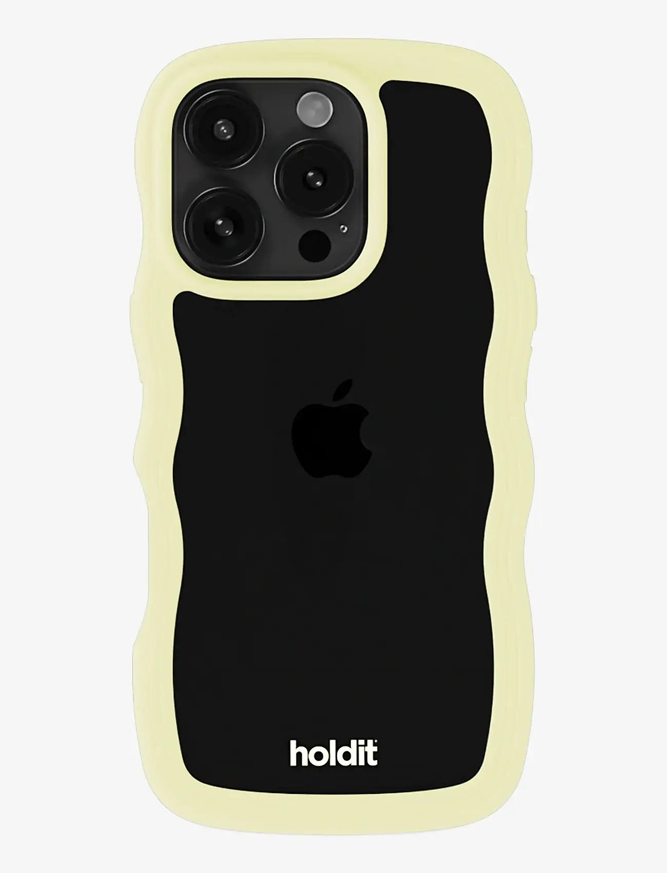 Holdit - Wavy Case iPhone Lemonade/Transparent - laveste priser - lemonade/transparent - 1