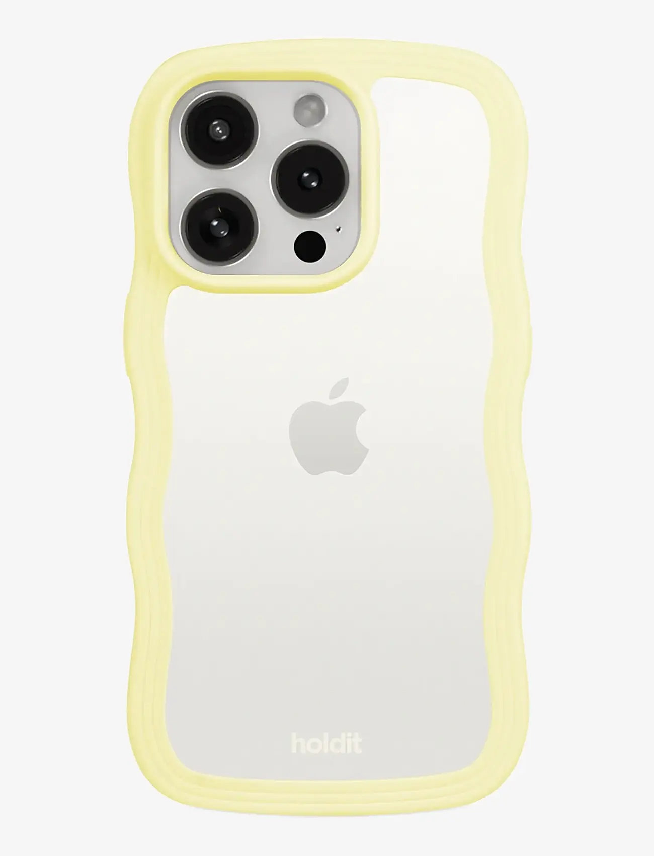 Holdit - Wavy Case iPhone Lemonade/Transparent - laveste priser - lemonade/transparent - 0
