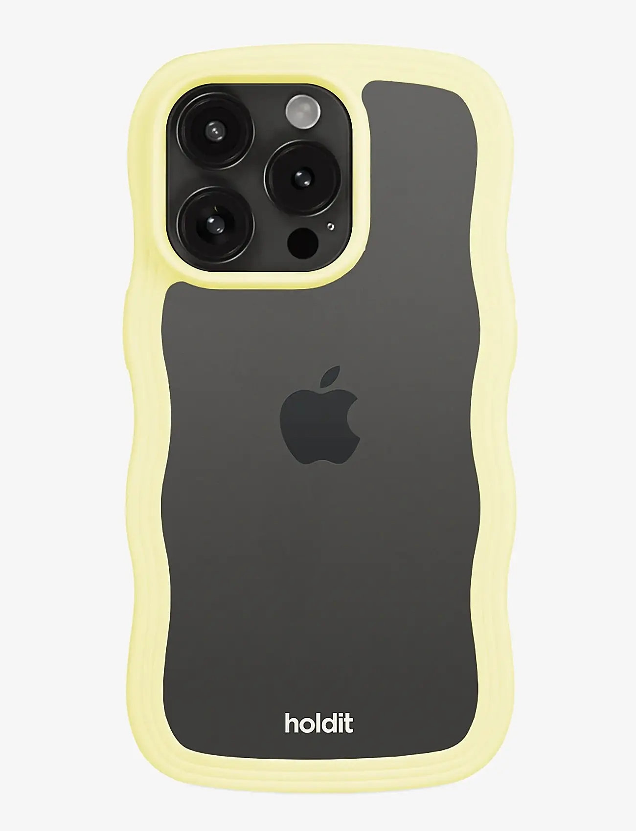 Holdit - Wavy Case iPhone Lemonade/Transparent - laveste priser - lemonade/transparent - 1
