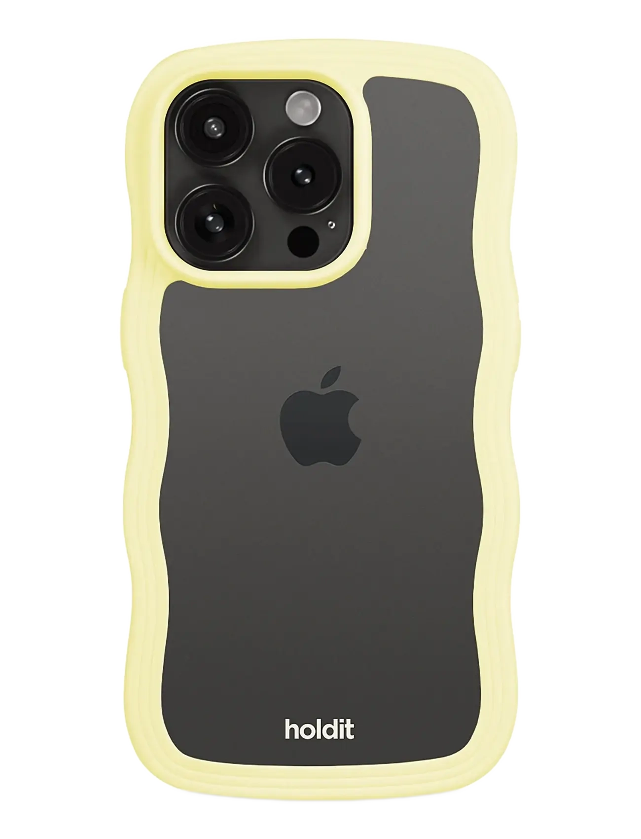 Holdit - Wavy Case iPhone Lemonade/Transparent - laveste priser - lemonade/transparent - 1