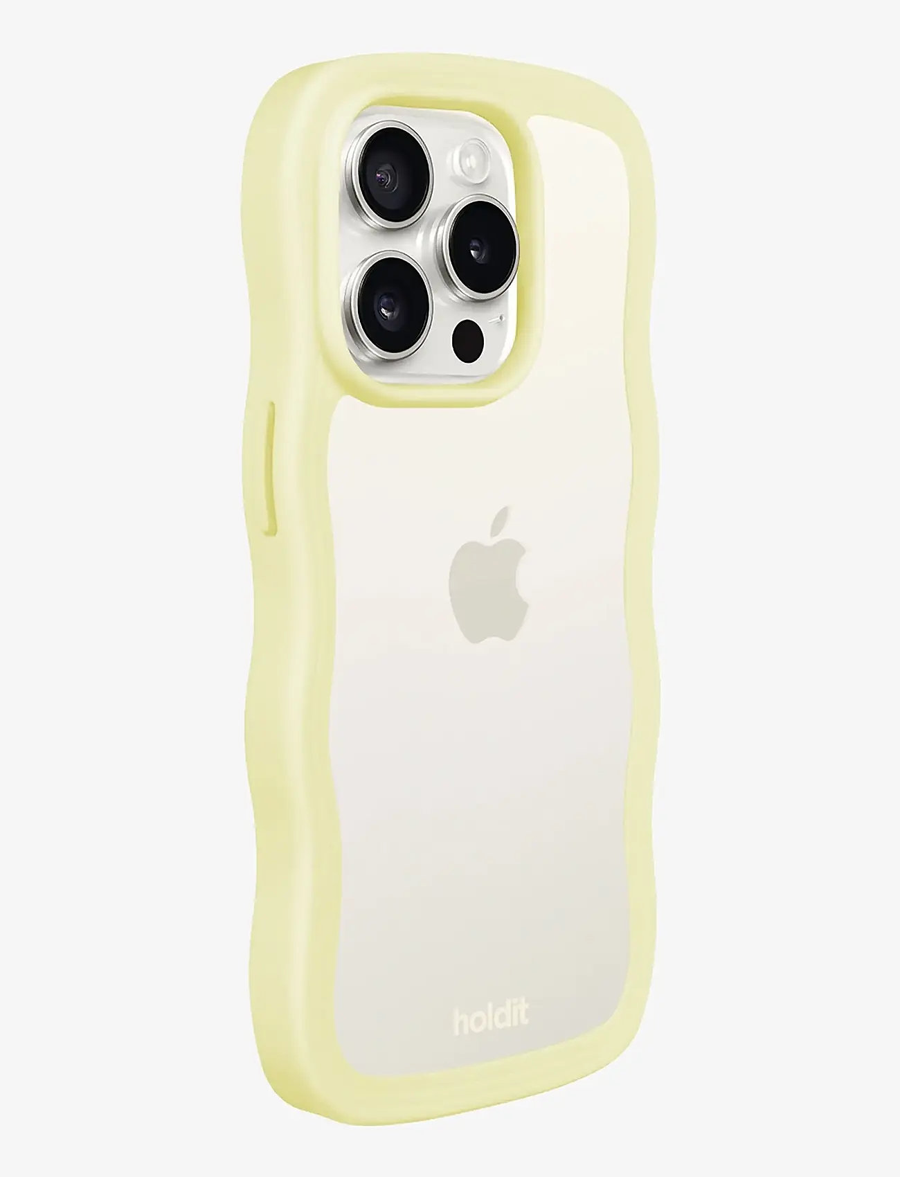 Holdit - Wavy Case iPhone Lemonade/Transparent - laveste priser - lemonade/transparent - 3