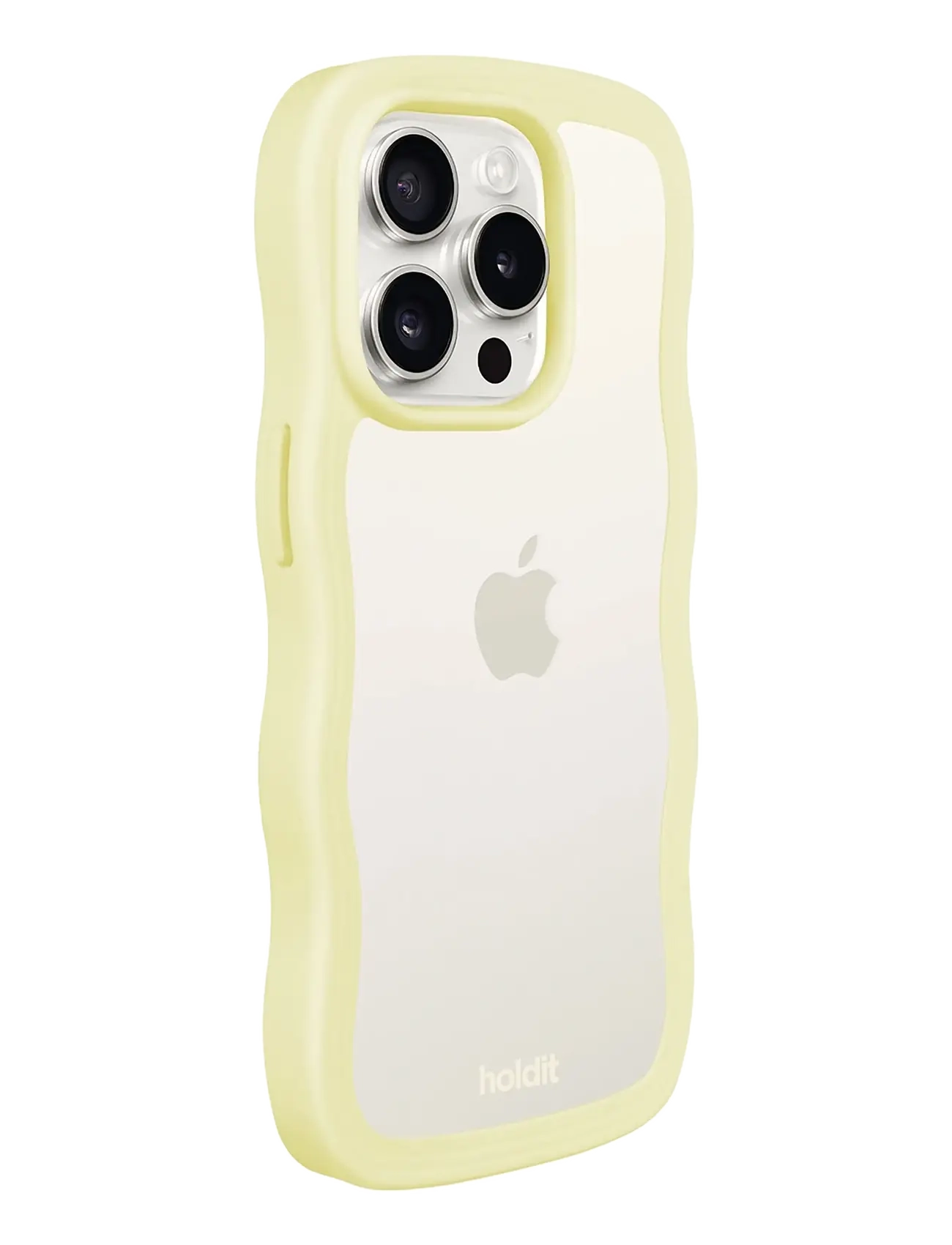 Holdit - Wavy Case iPhone Lemonade/Transparent - laveste priser - lemonade/transparent - 3