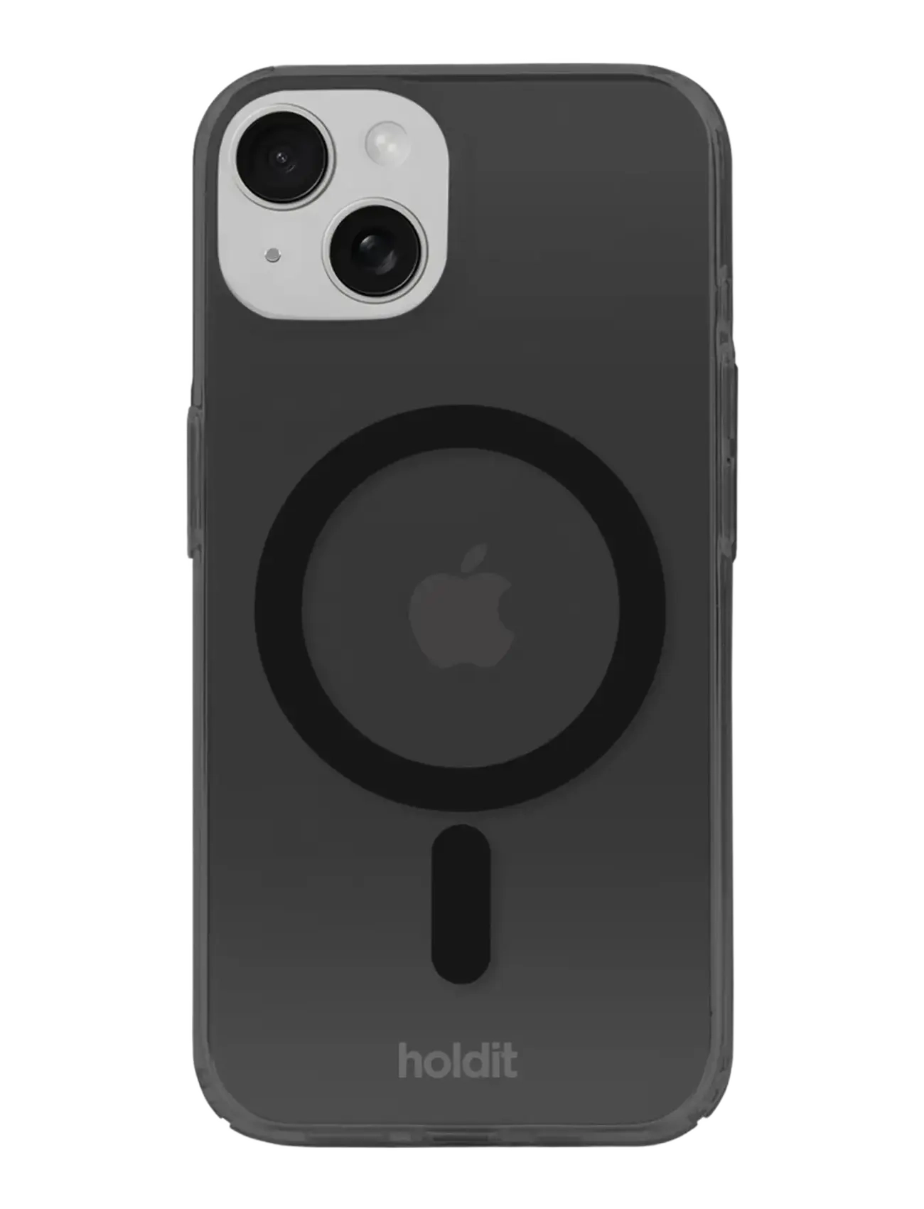 Holdit Transparent Case Magsafe Cpt. IPH 15/14/13 - Põhirõivad - BLACK / black