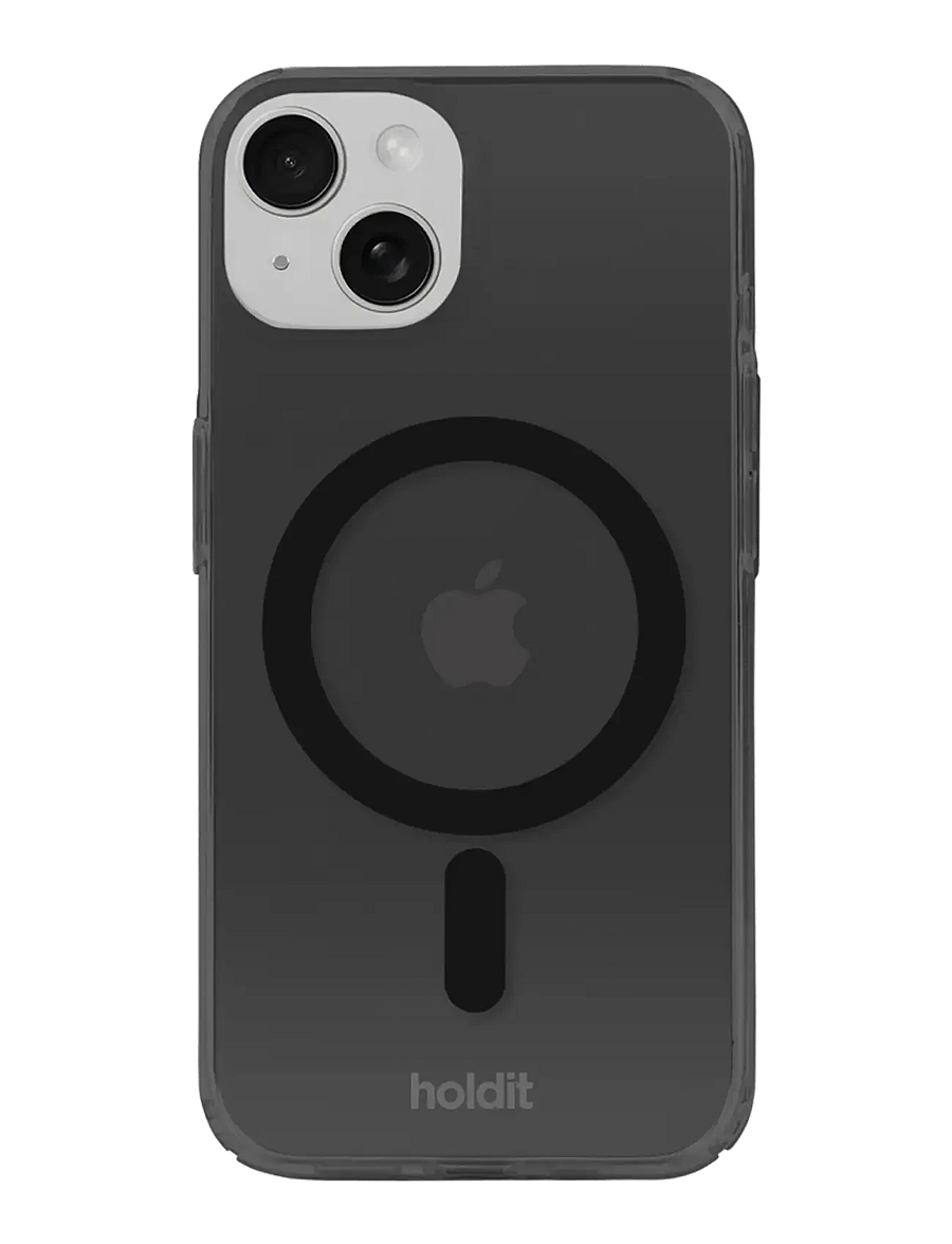 Holdit - Transparent Case Magsafe Cpt. IPH 15/14/13 - telefonide ümbrised - black - 0