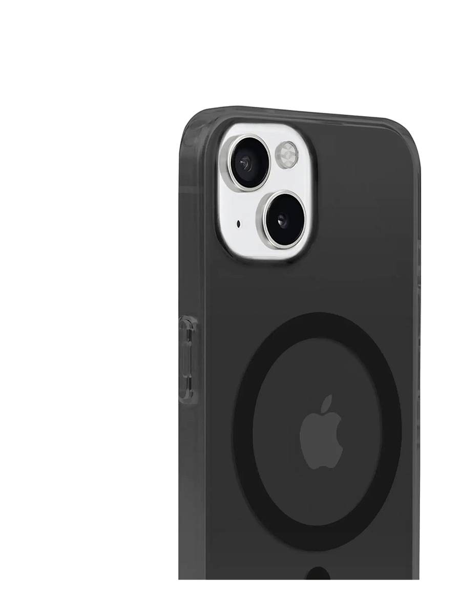 Holdit - Transparent Case Magsafe Cpt. IPH 15/14/13 - telefonide ümbrised - black - 2