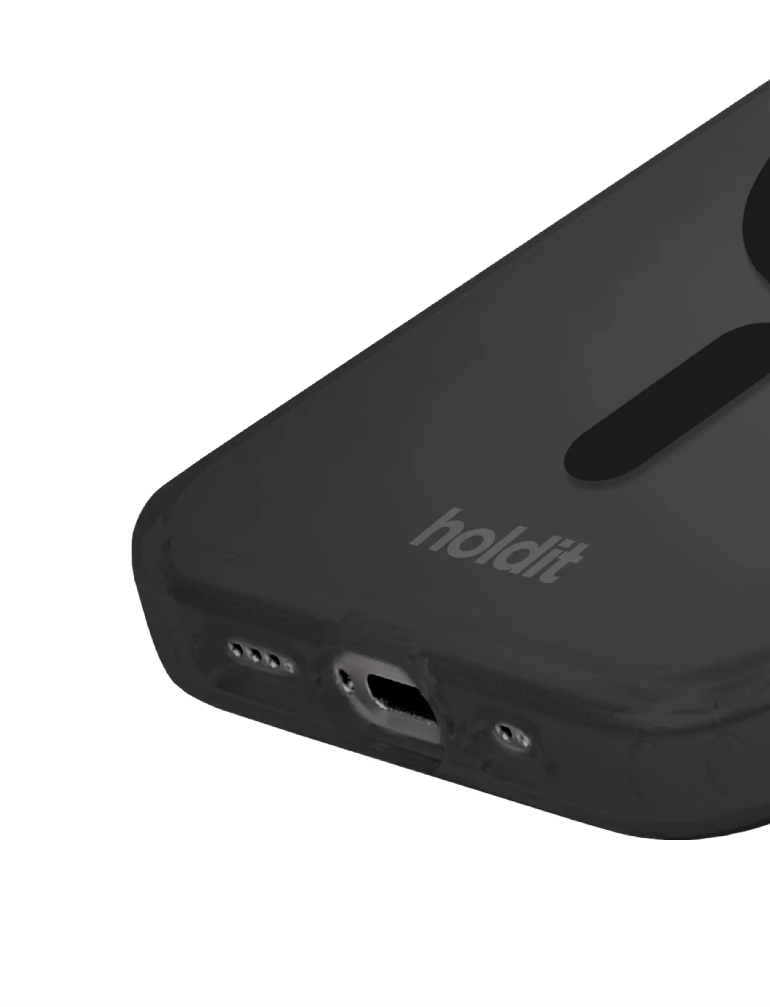 Holdit - Transparent Case Magsafe Cpt. IPH 15/14/13 - telefonide ümbrised - black - 3
