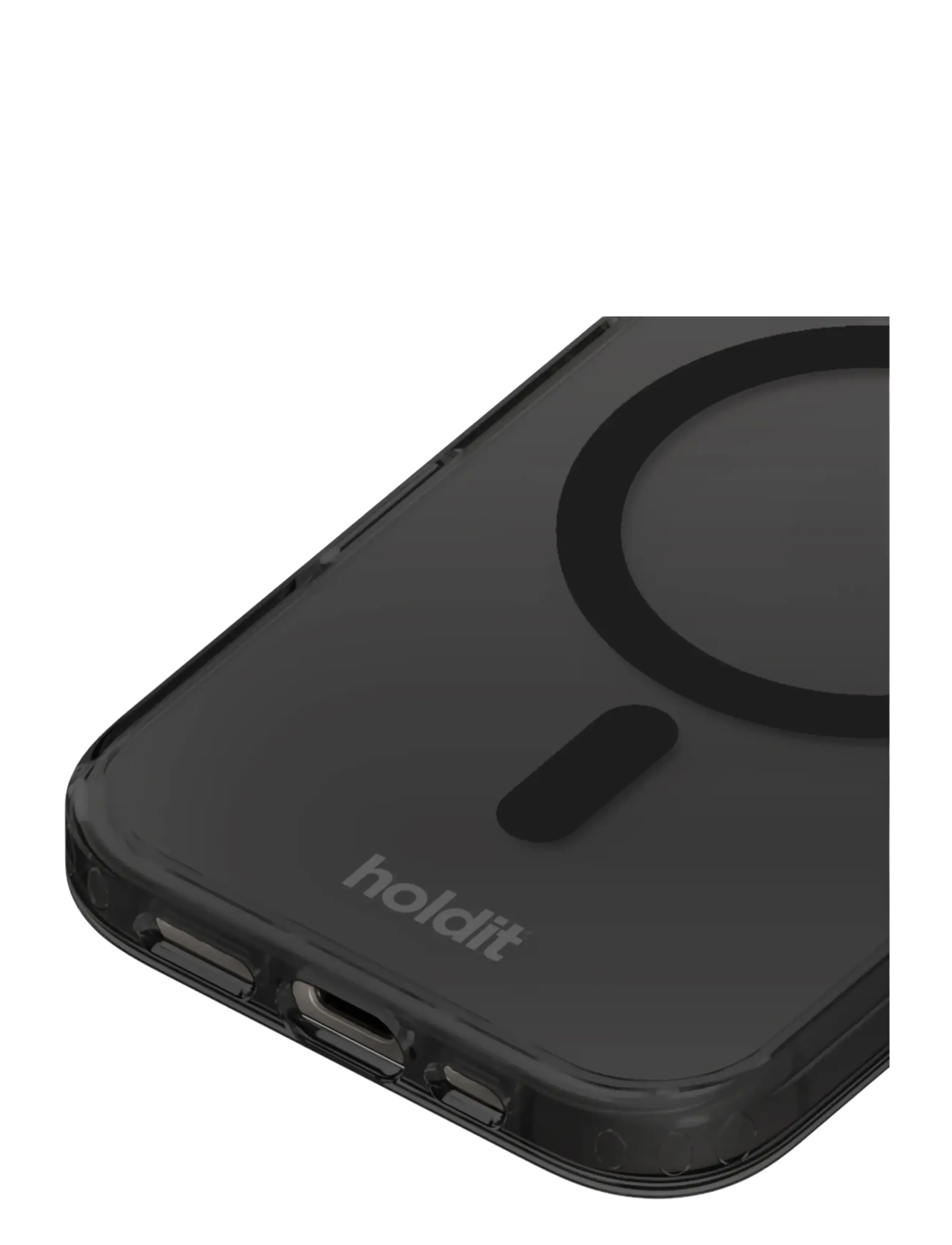 Holdit - Transparent Case Magsafe Cpt. IPH 16 - telefonide ümbrised - black - 2