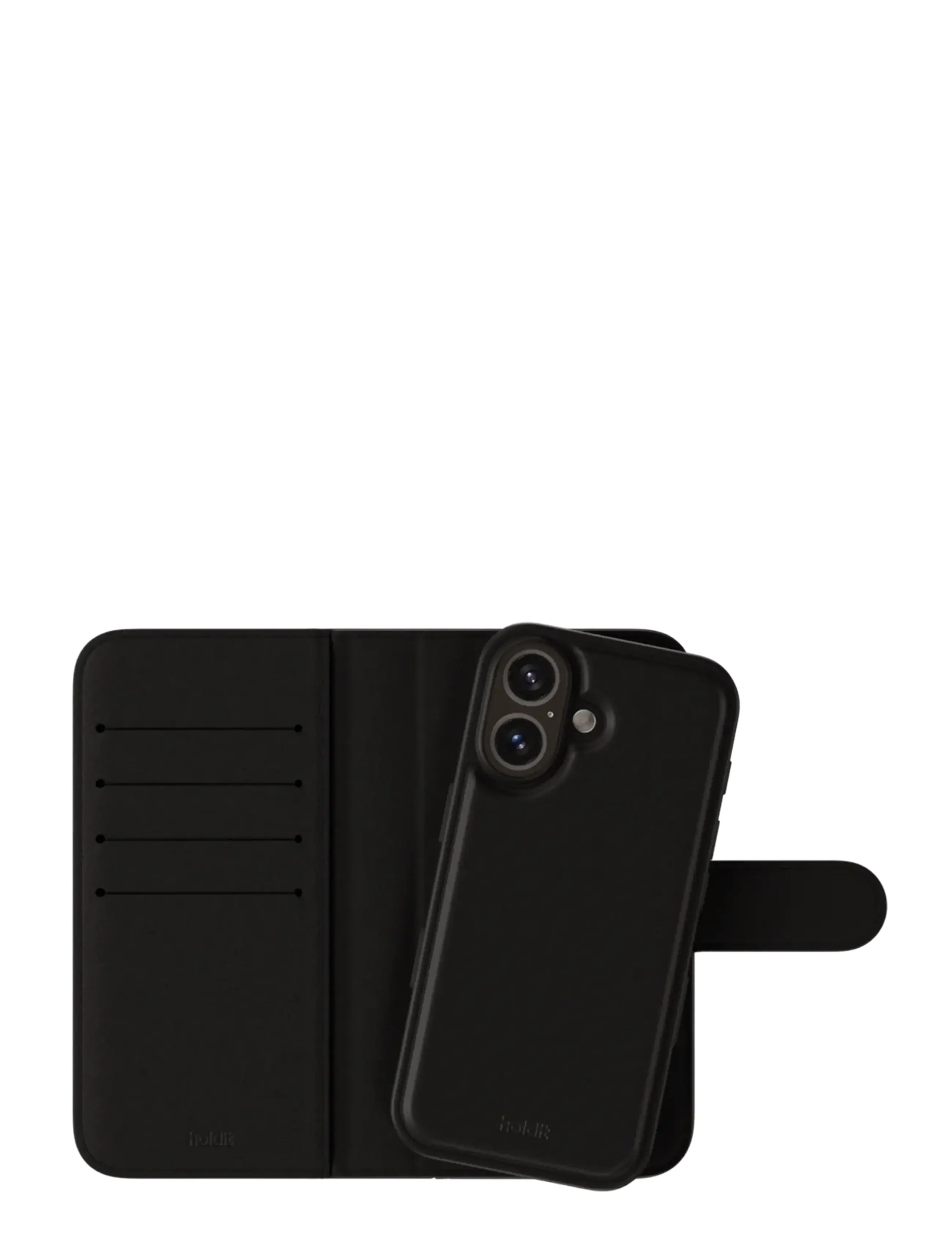 Holdit - Wallet Case MagSafe Plus iPhone 16 - telefonide ümbrised - black - 1