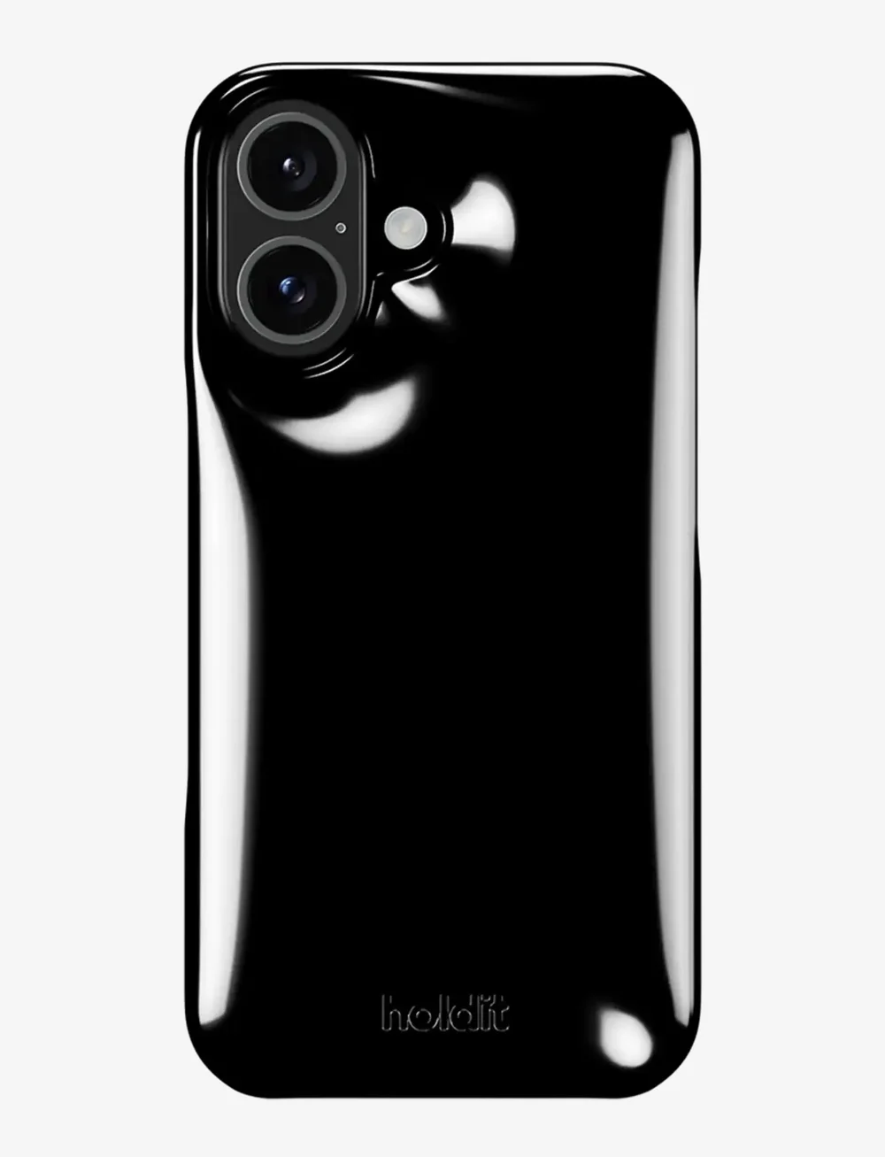 Holdit - Puffy Case iPhone 16 - mobilskal - black - 1