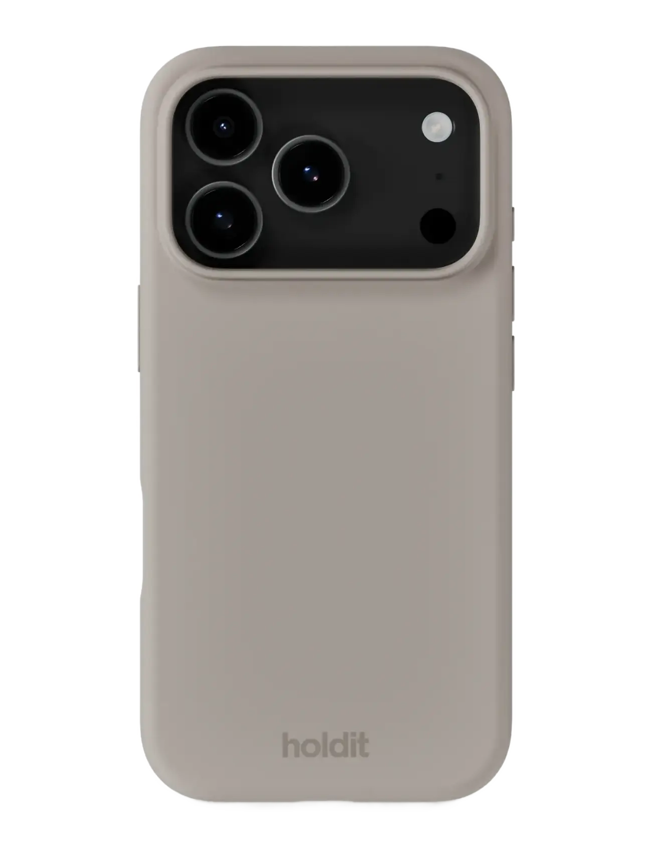 Holdit Silicone Case iPhone 17 Pro - Põhirõivad - TAUPE / grey