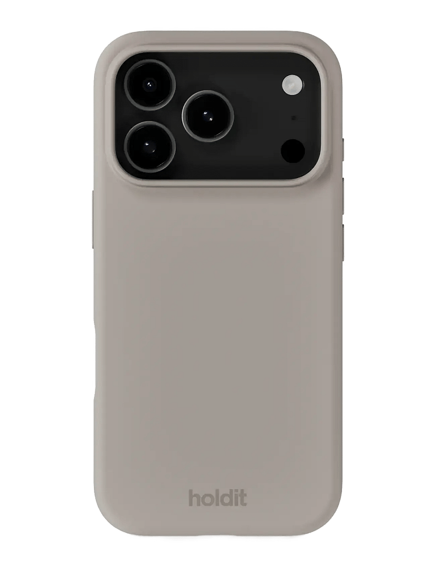 Holdit - Silicone Case iPhone 17 Pro - telefonide ümbrised - taupe - 0
