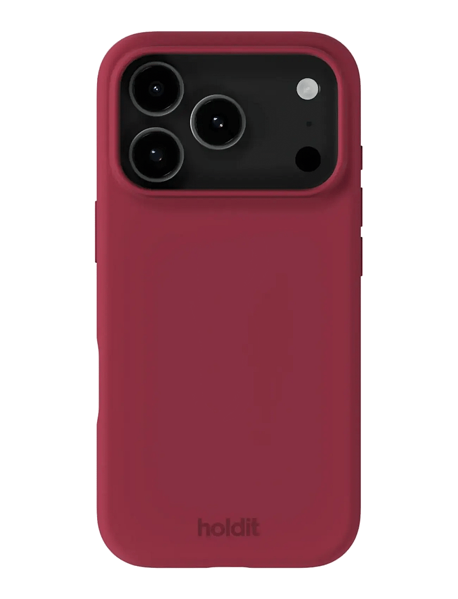 Holdit - Silicone Case iPhone 17 Pro - handyhüllen - red velvet - 0
